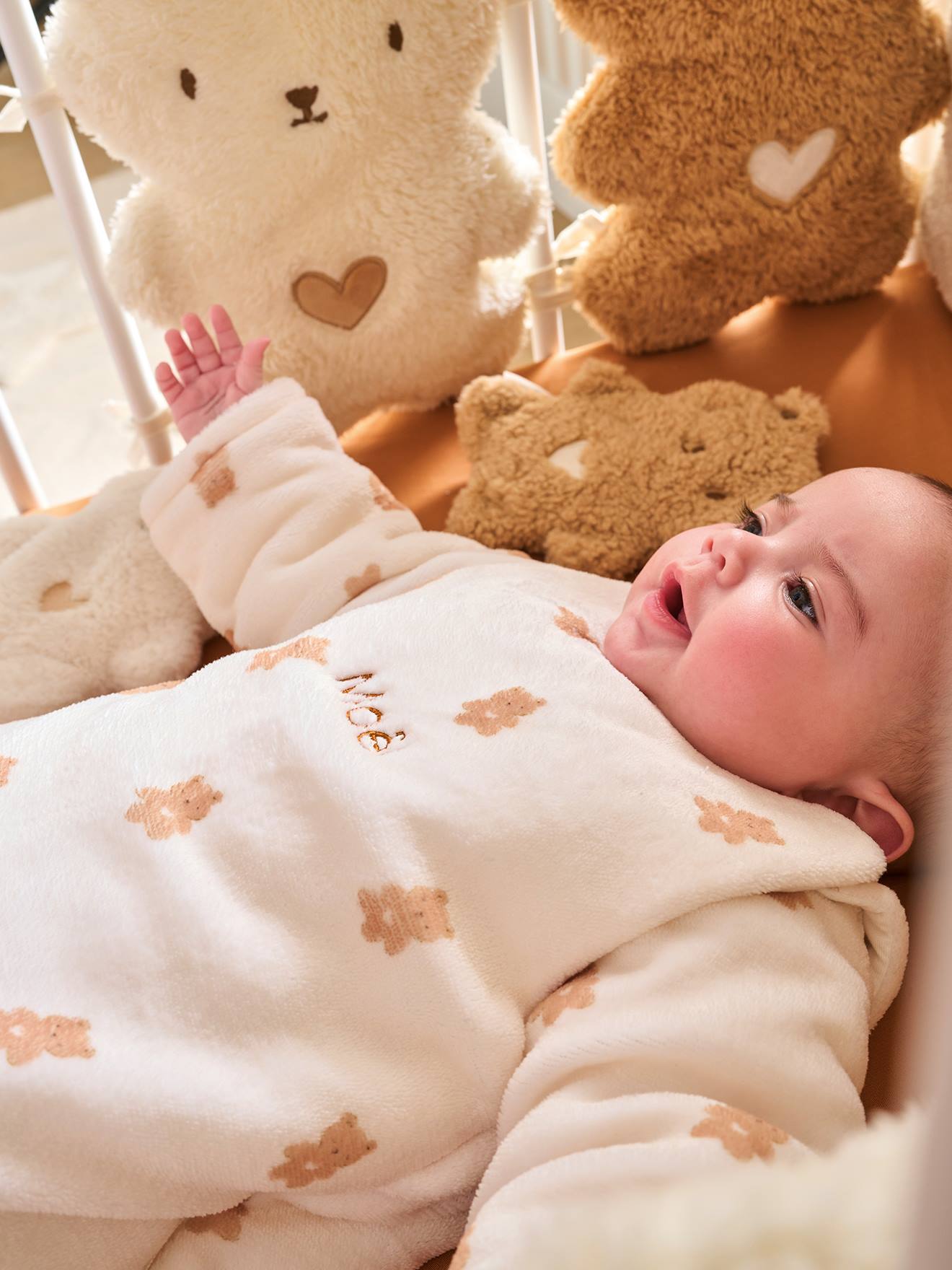 Thumbnail - Baby Winterschlafsack KLEINER BÄR mit abnehmbaren Ärmeln