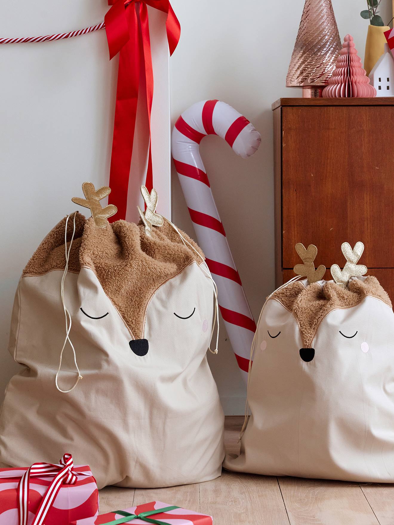 Weihnachtssack RENTIER für Kinder