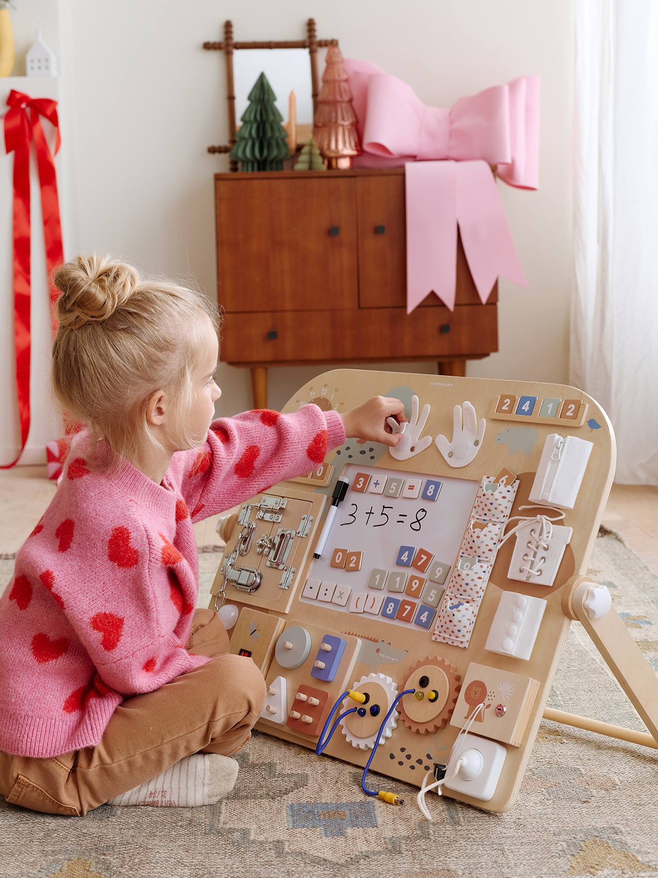 Vertbaudet Activity-Board Aus Holz Fsc® Braun Einheitsgröße