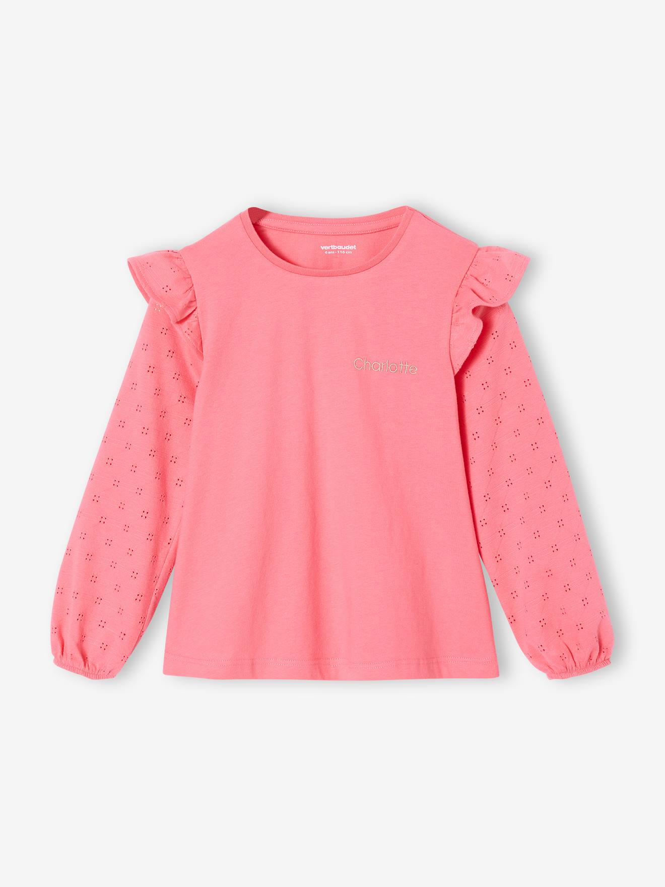 Vertbaudet Mädchen Blusenshirt Basic Rosa 146/152