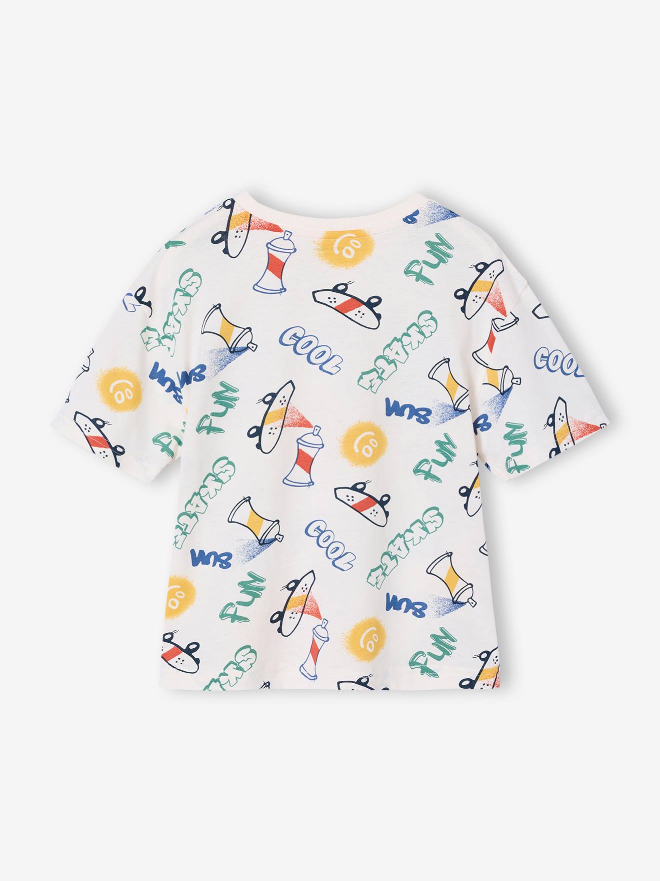 Thumbnail - T-Shirt bunter Alloverprint Jungen mit Recycling-Baumwolle