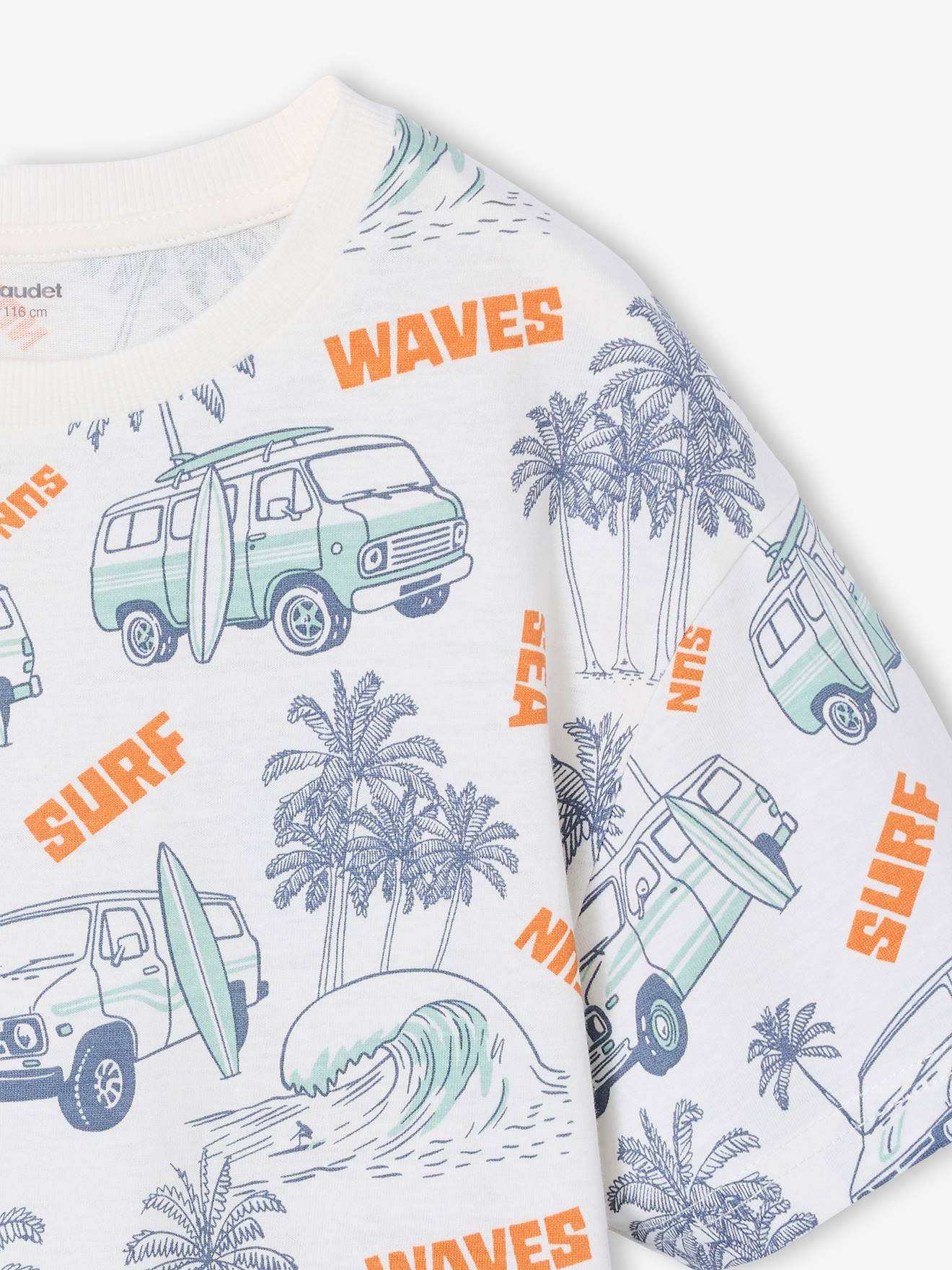 Thumbnail - T-Shirt bunter Alloverprint Jungen mit Recycling-Baumwolle