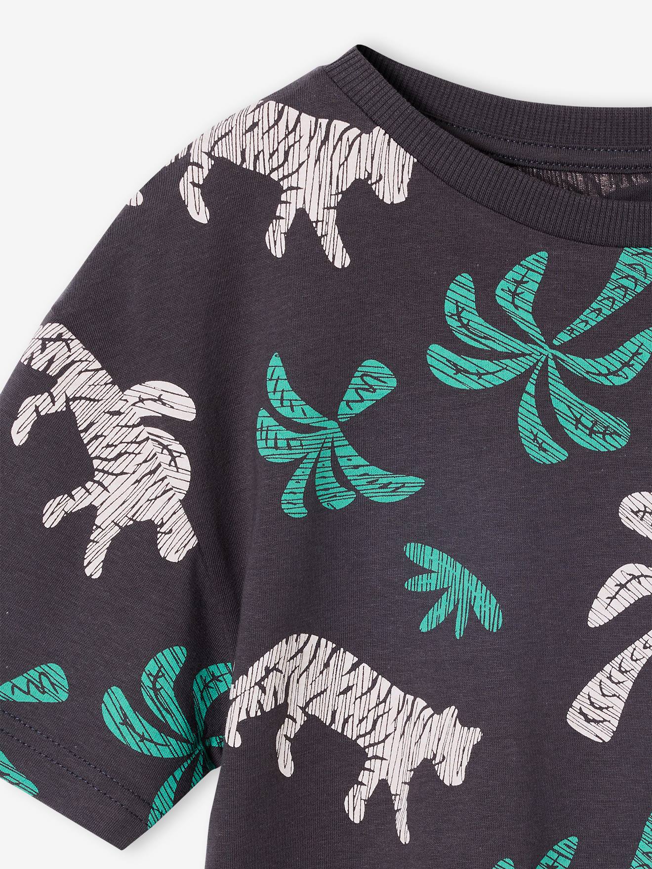 Thumbnail - T-Shirt bunter Alloverprint Jungen mit Recycling-Baumwolle