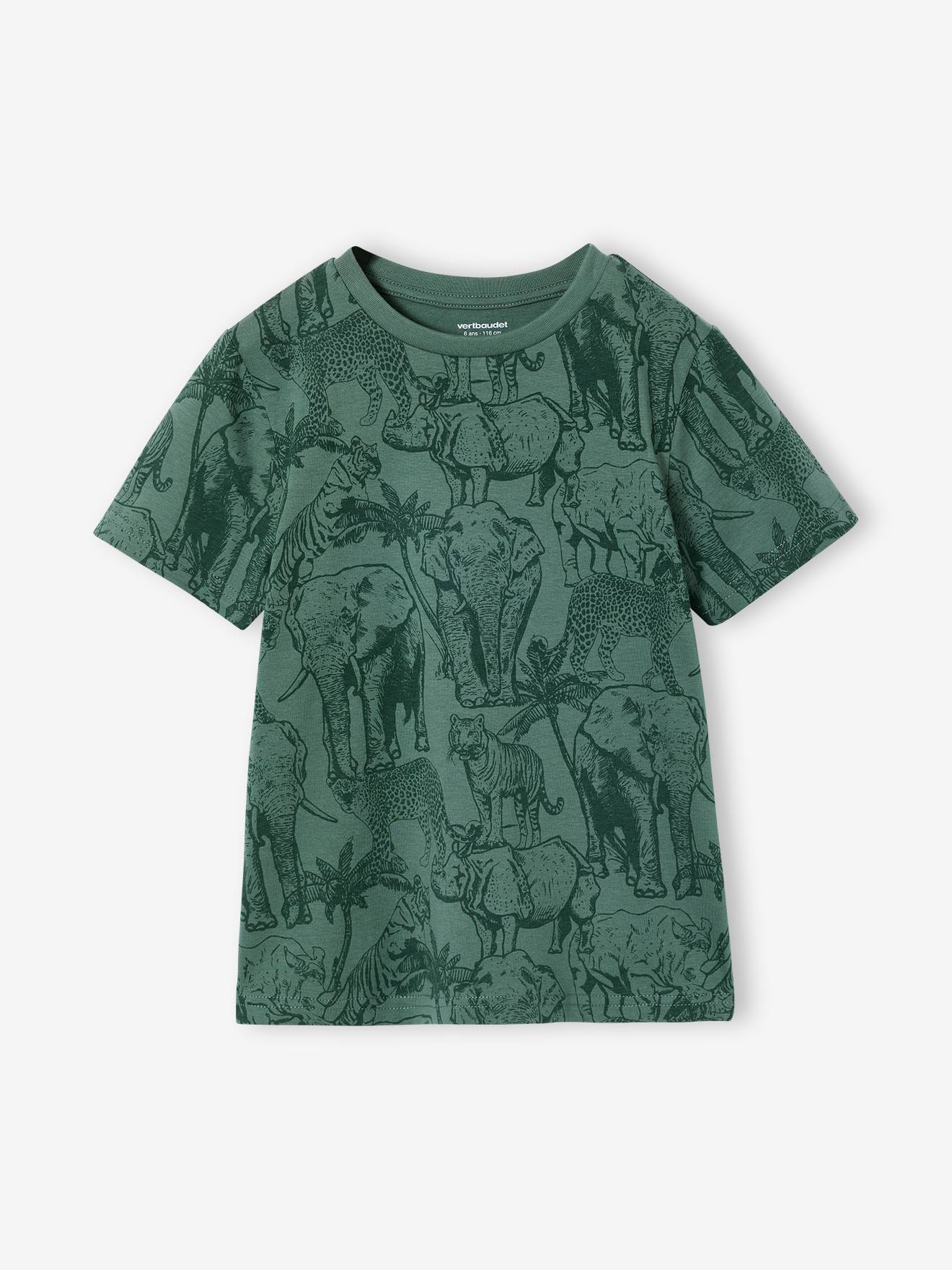 T-Shirt mit Print und Recycling-Baumwolle Jungen