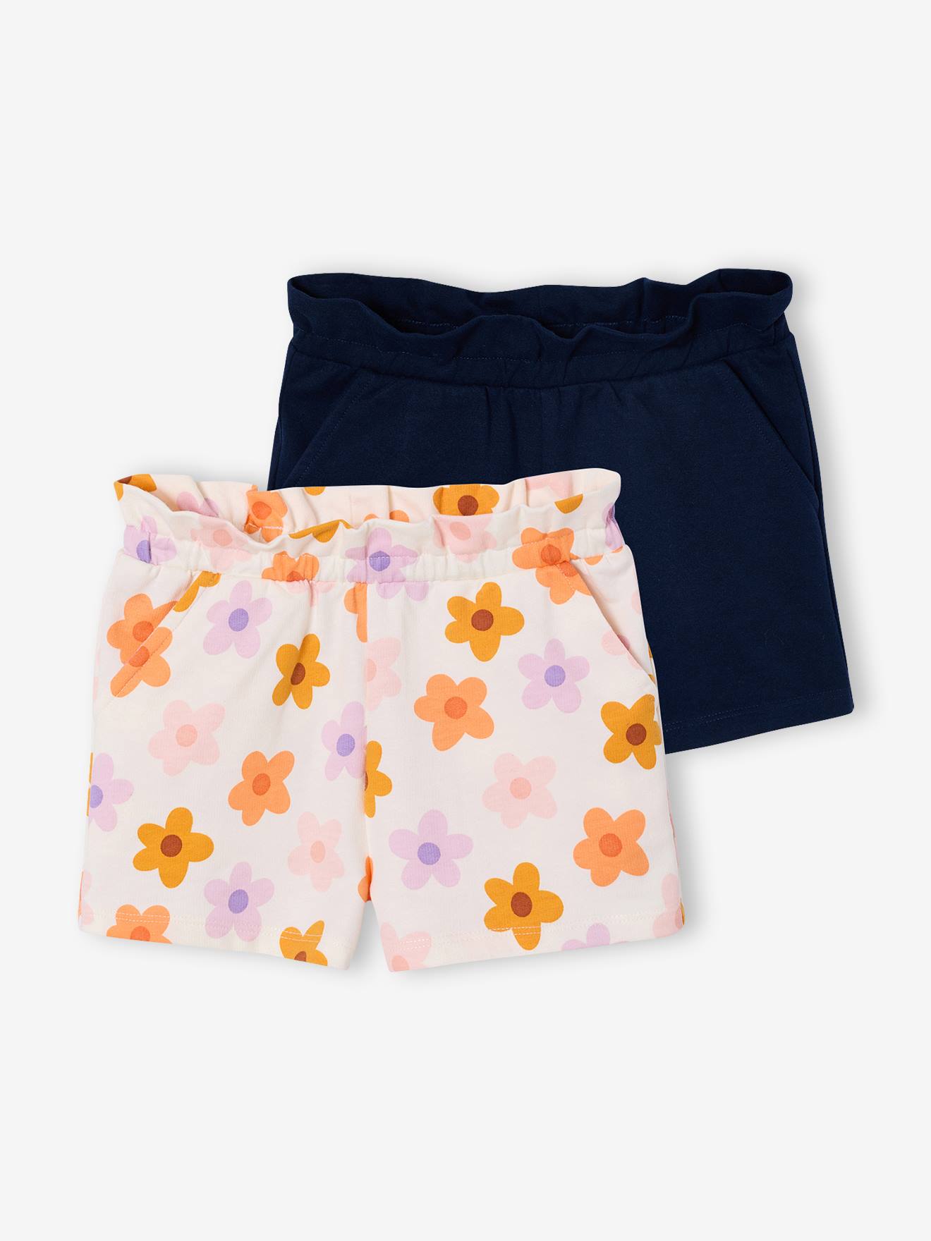 2er-Pack Mädchen Shorts