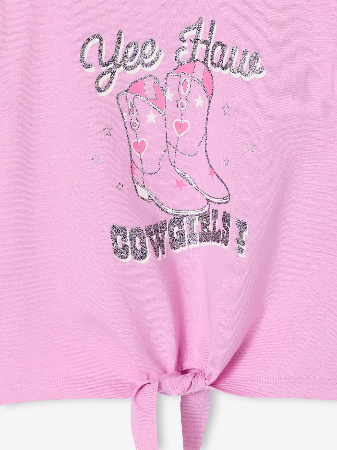 Thumbnail - Mädchen Shirt mit Zierknoten und Glitzerprint