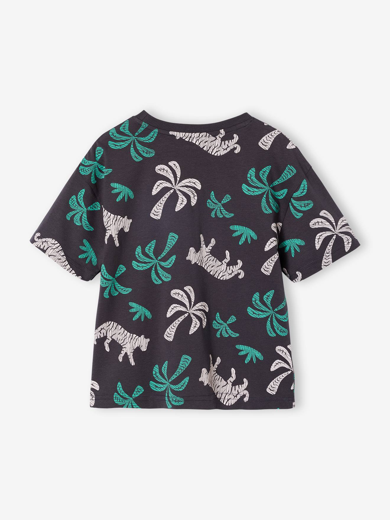 Thumbnail - T-Shirt bunter Alloverprint Jungen mit Recycling-Baumwolle