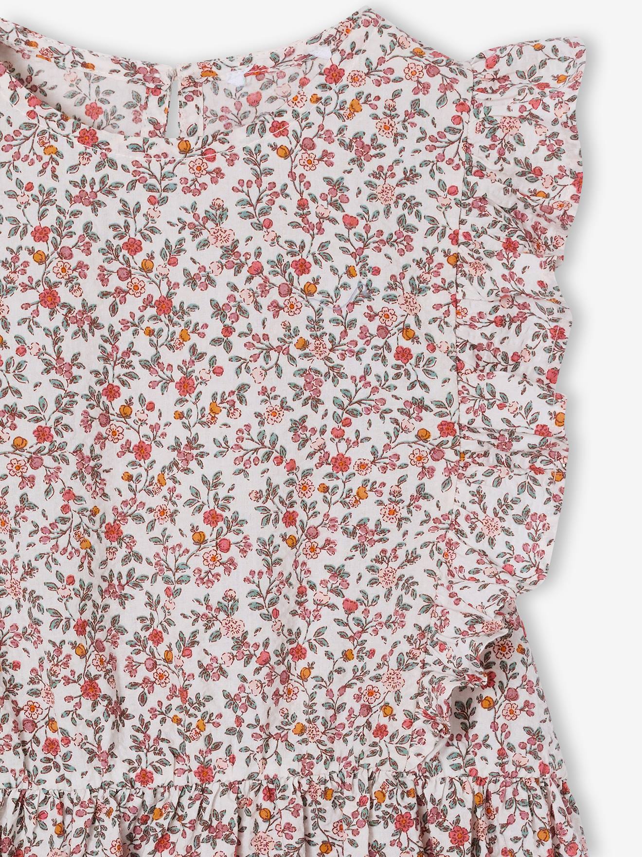 Thumbnail - Mädchen Volantkleid aus Seersucker