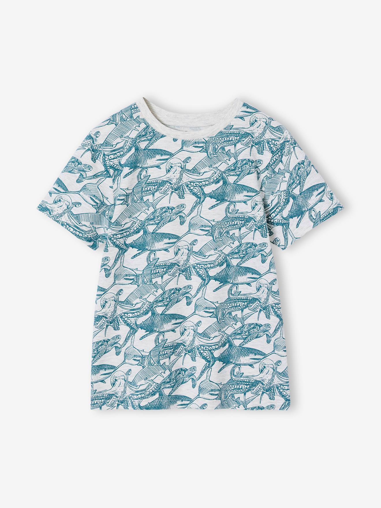 T-Shirt mit Print und Recycling-Baumwolle Jungen