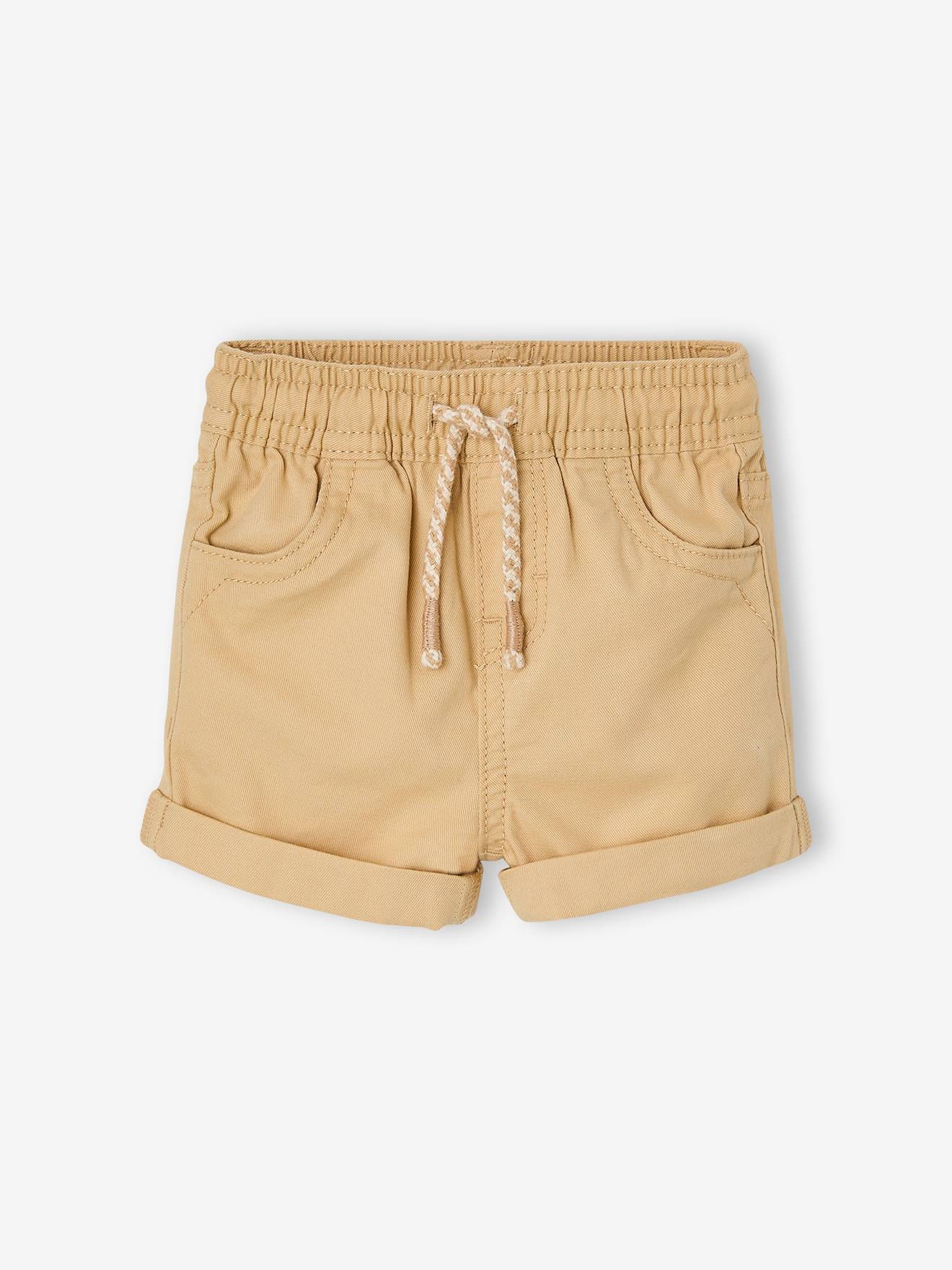 Jungen Baby Shorts mit Dehnbund cappuccino