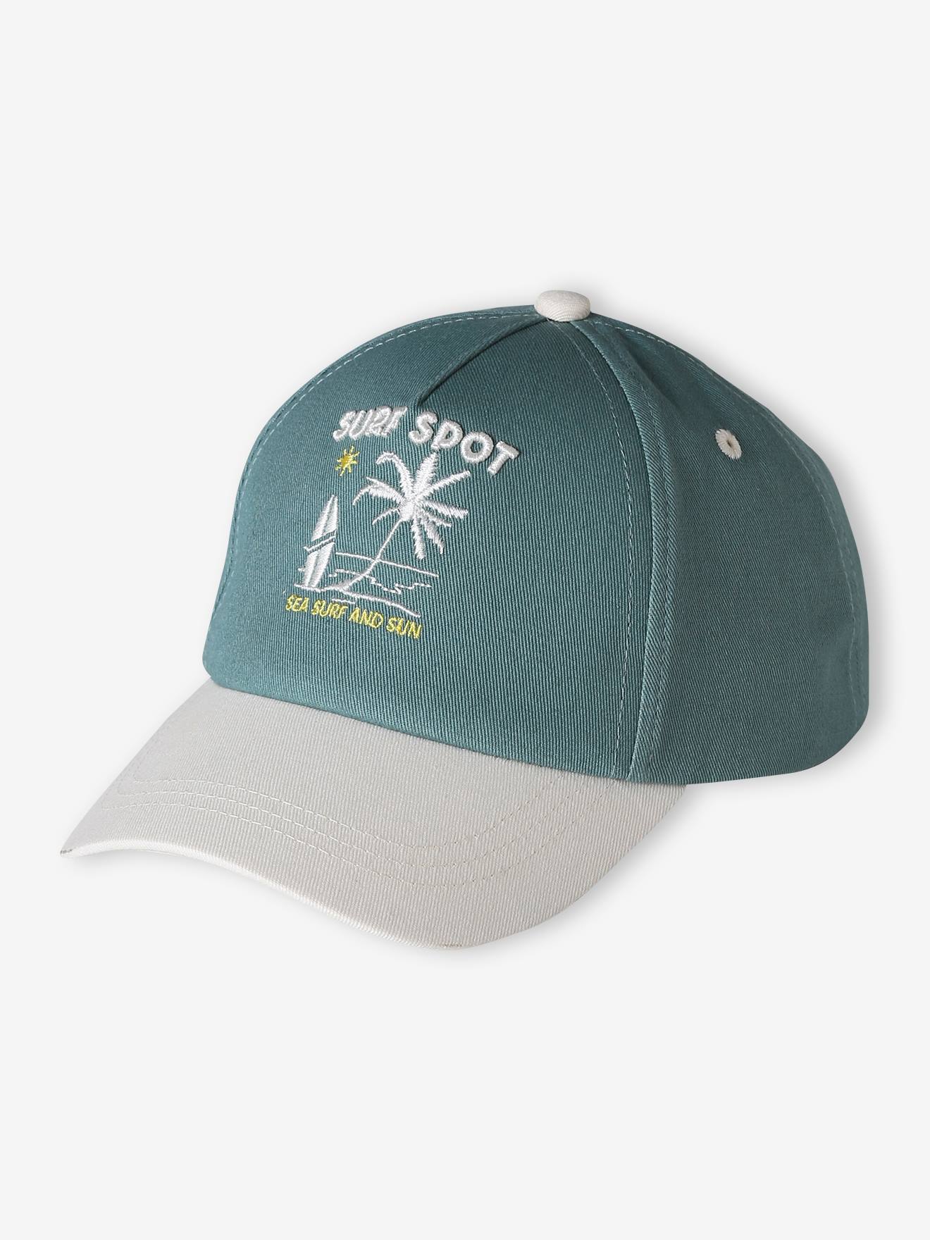 Vertbaudet Cap Mit Surfer-Print Jungen Grün 104/116