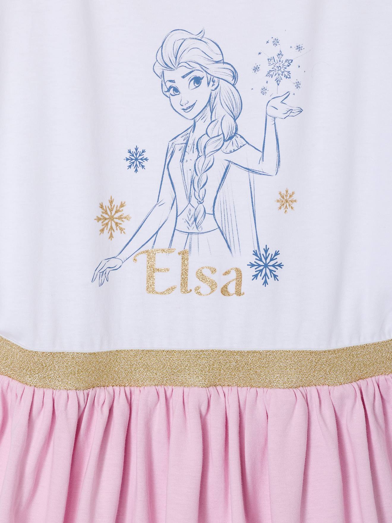 Thumbnail - Sommerkleid mit Glitzer-Print Mädchen Disney DIE EISKÖNIGIN