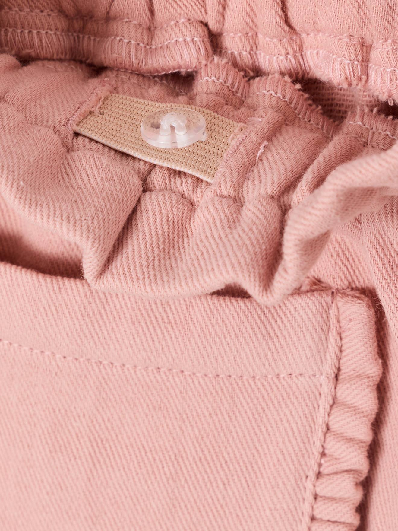 Thumbnail - Paperbag-Shorts aus Twill Mädchen pudrig