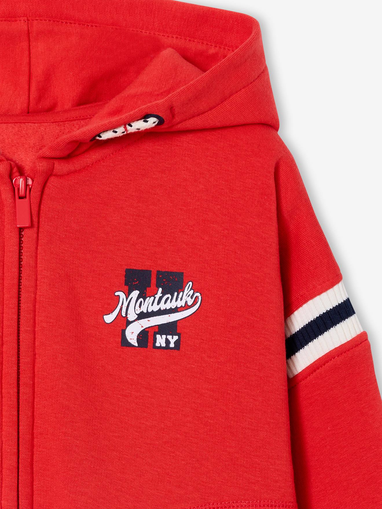 Thumbnail - Jungen Kapuzensweatjacke mit großem Rückenmotiv