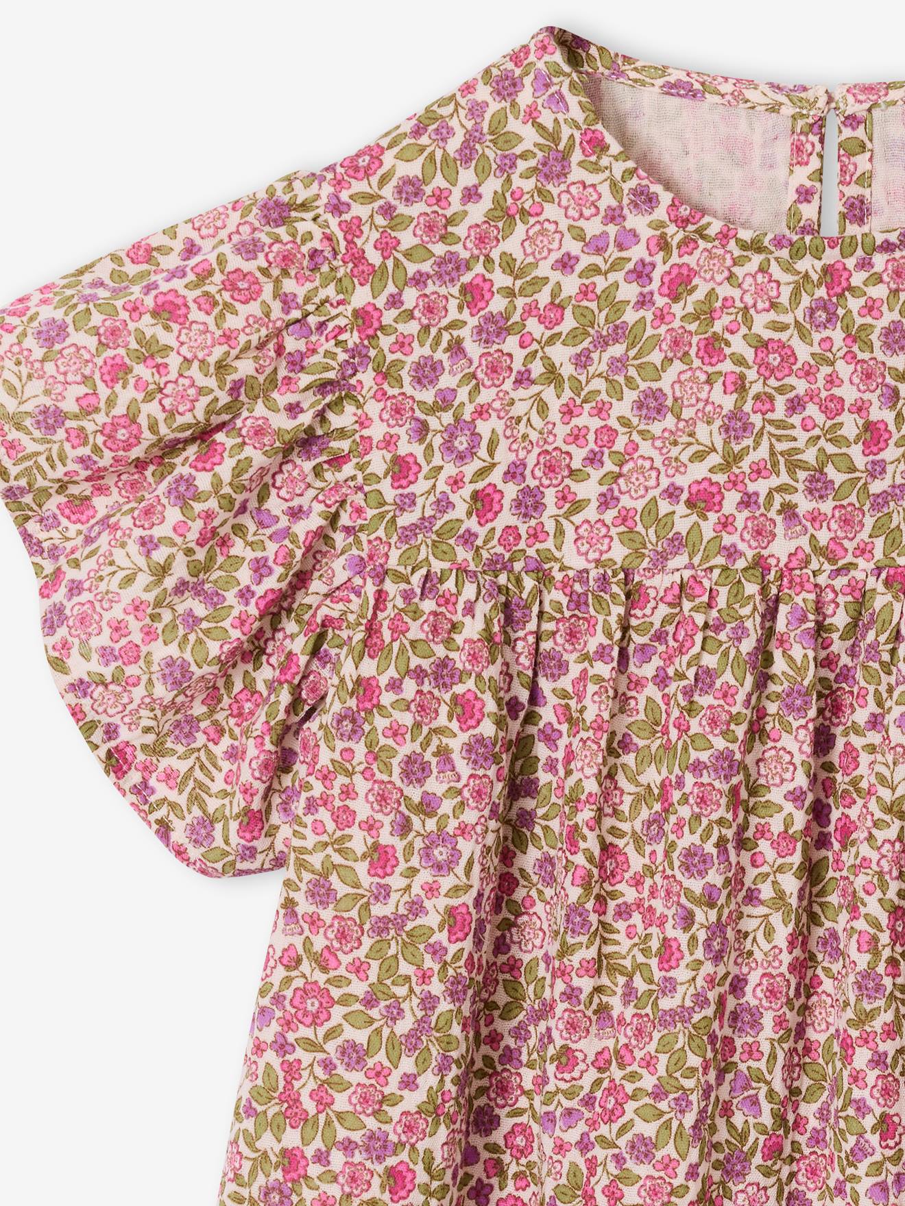 Thumbnail - Kurzärmeliges Mädchen Kleid hell