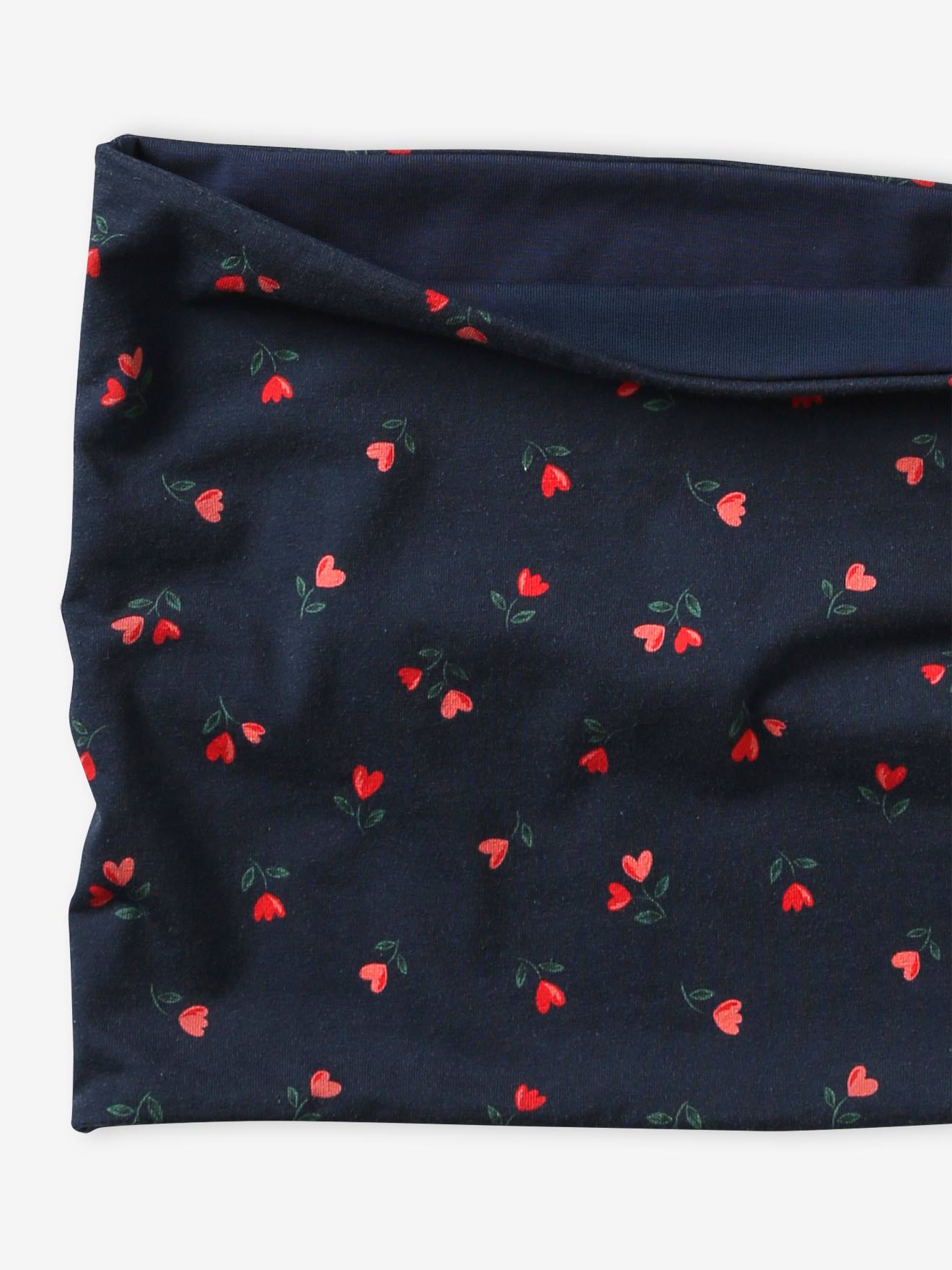 Thumbnail - Wende-Snood mit Blumen in Herzform für Mädchen