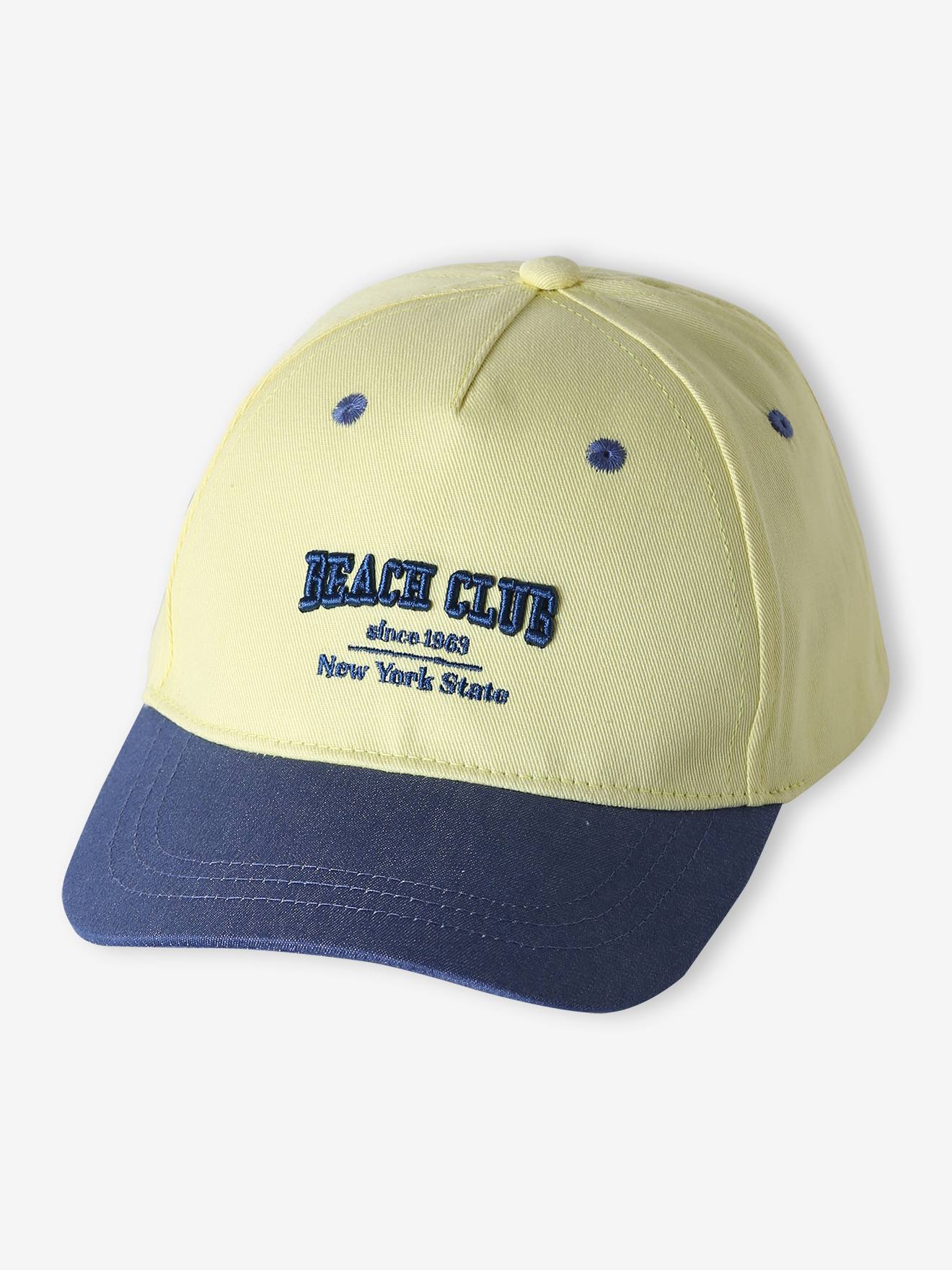 Baumwollcap mit Stickerei BEACH CLUB Kinder JONEN hellgelb Gr. 128/140