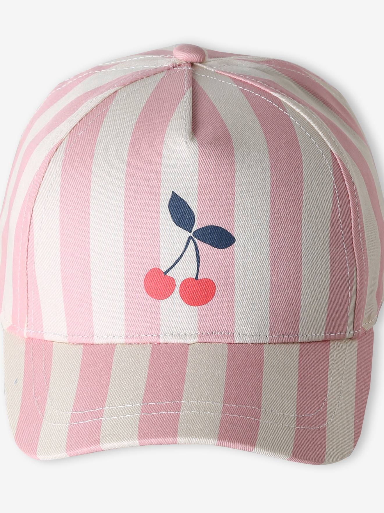 Thumbnail - Baumwollcap mit Streifen und Kirsche Mädchen