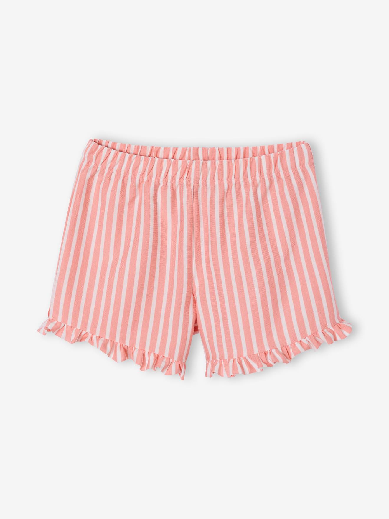 Thumbnail - 2er-Pack kurze Schlafanzüge mit gestreiten Shorts Mädchen