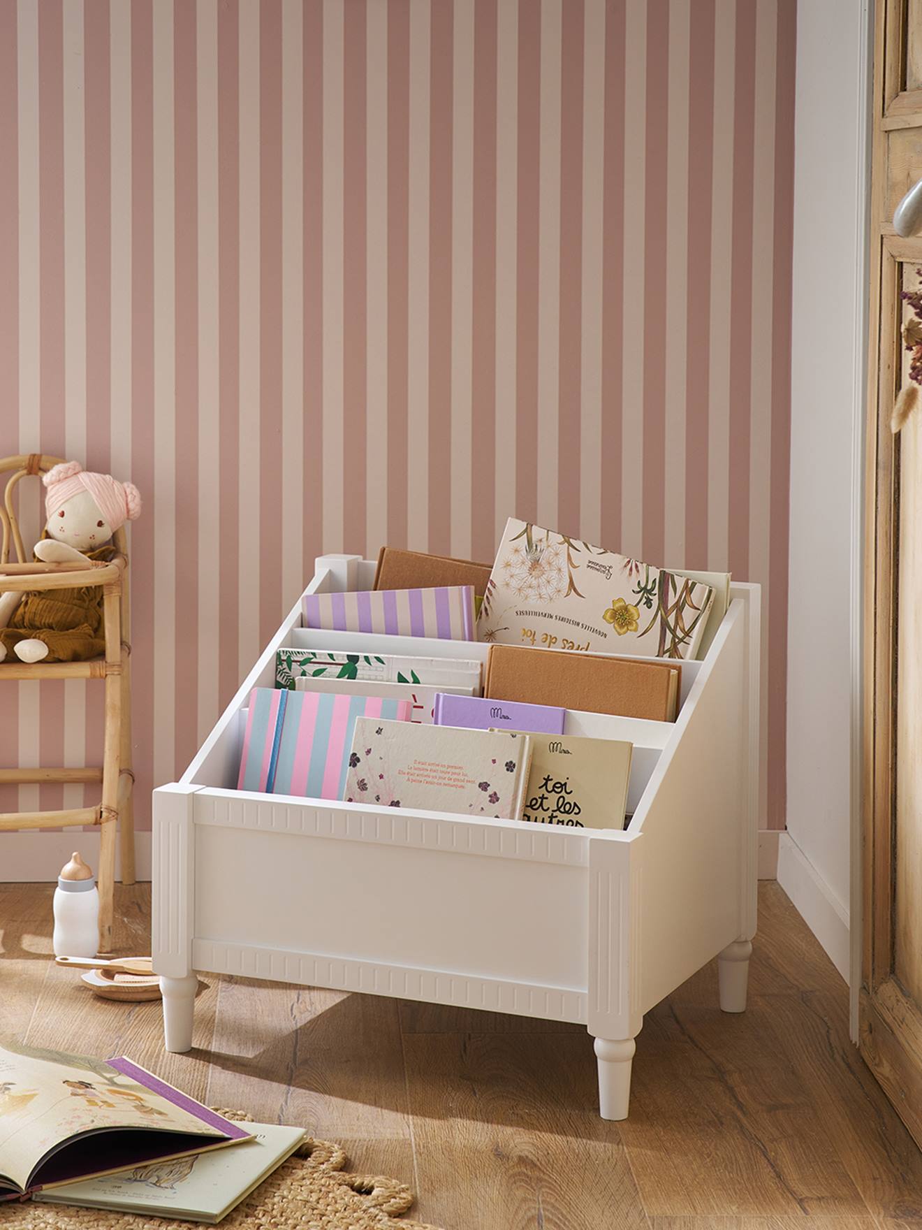 Vertbaudet Bücherregal Kinderzimmer Klein Canopée Weiß Einheitsgröße