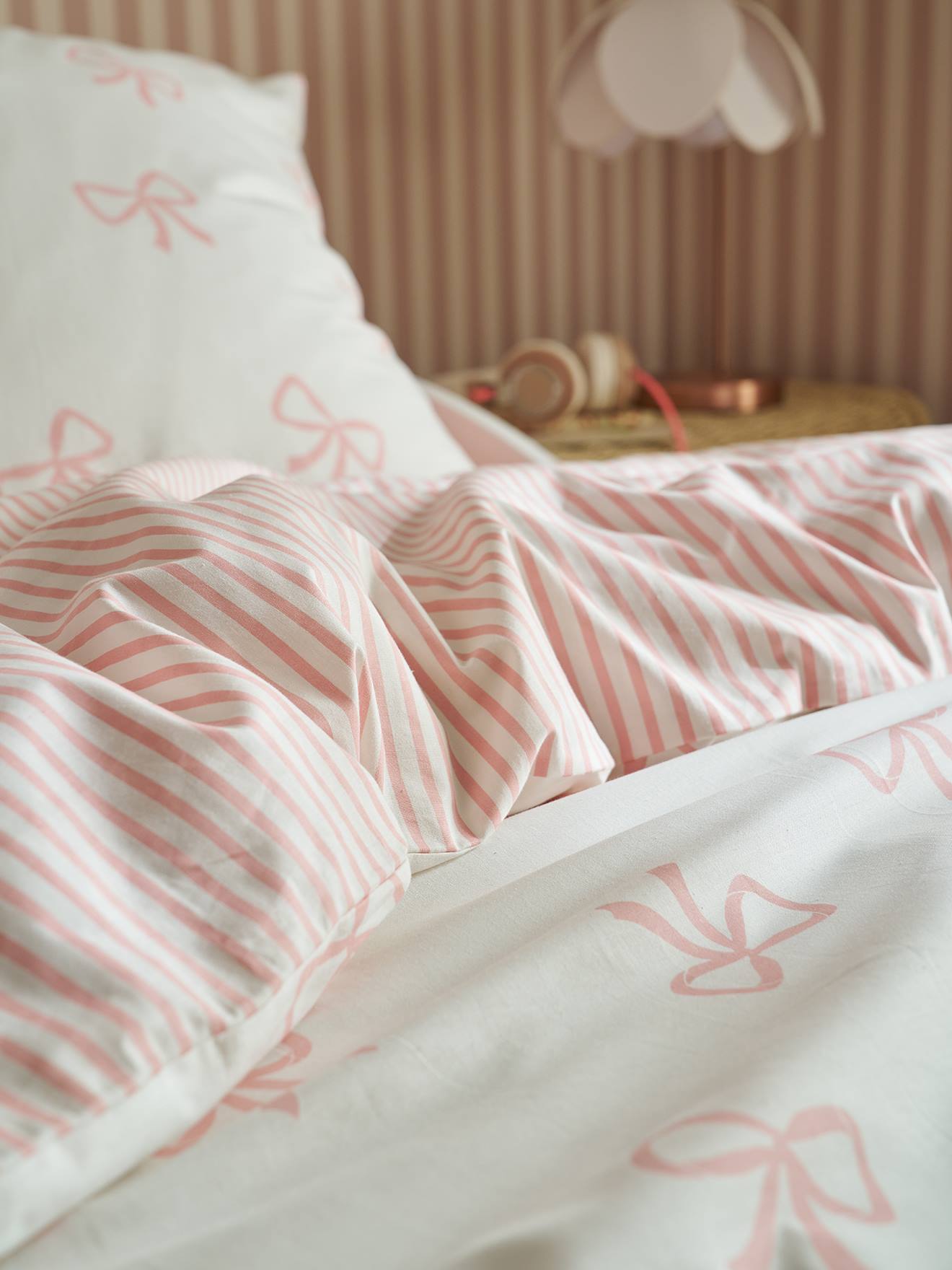 Thumbnail - Bettwäsche-Set mit Recycling-Baumwolle Kinder SCHLEIFE