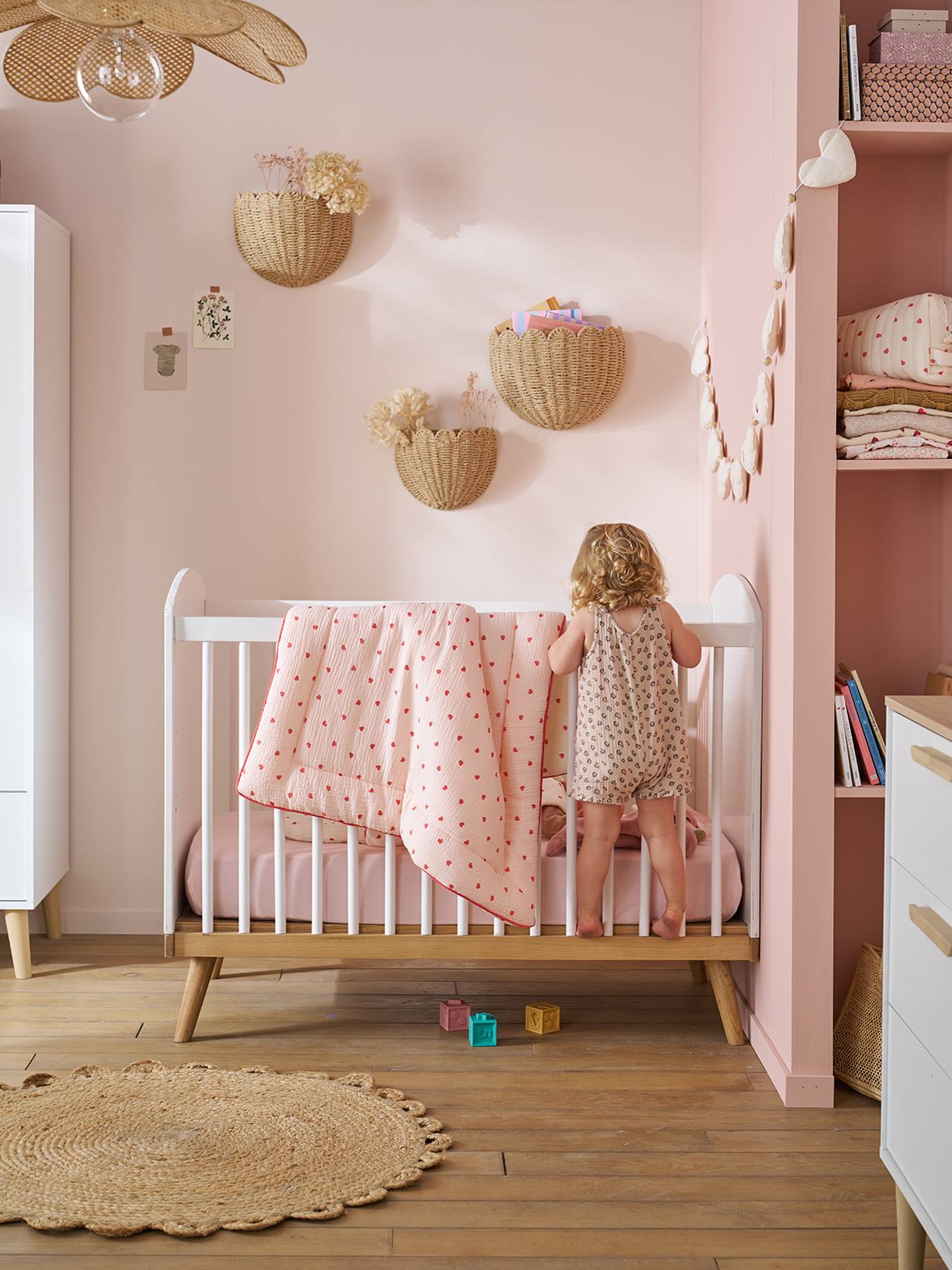 Thumbnail - Babybett KONFETTI mit höhenverstellbarem Latten