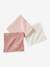3er-Pack Wickeltücher, personalisierbar - weiß herzen+rosa+dunkelrosa - 4