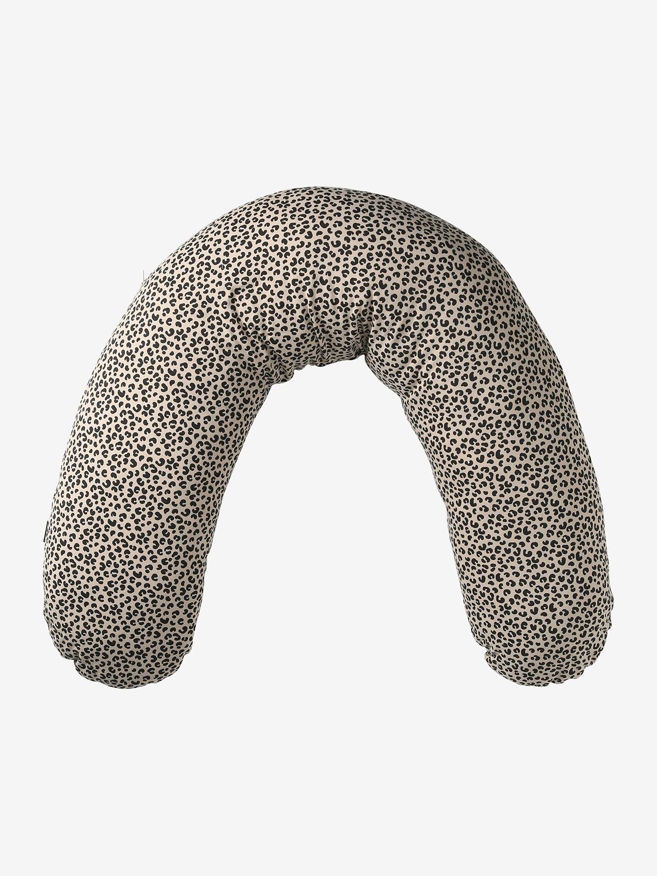 2-in-1-Stillkissen mit Schonbezug, Bio-Baumwolle beige leo von vertbaudet