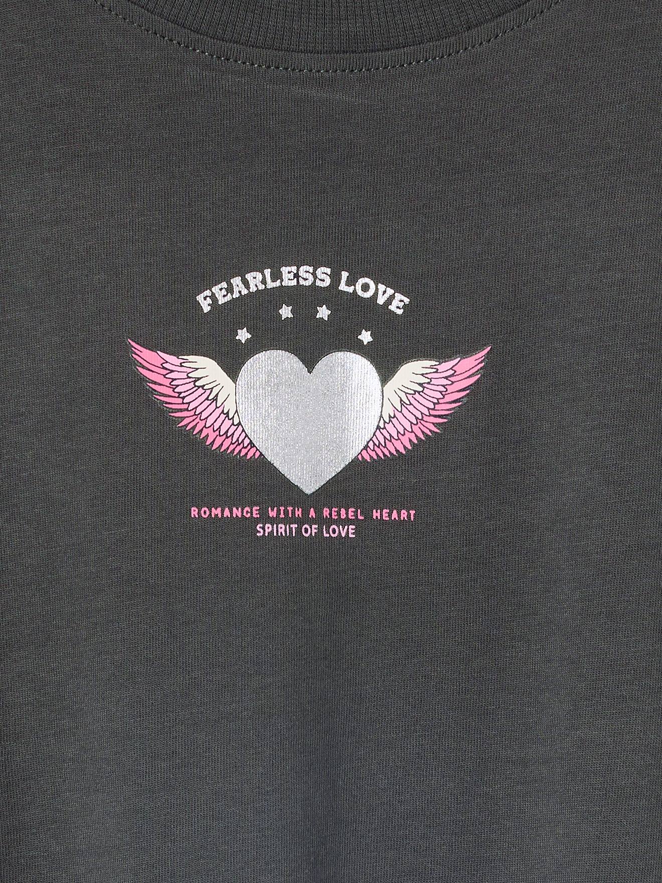 Thumbnail - Bedrucktes Mädchen T-Shirt