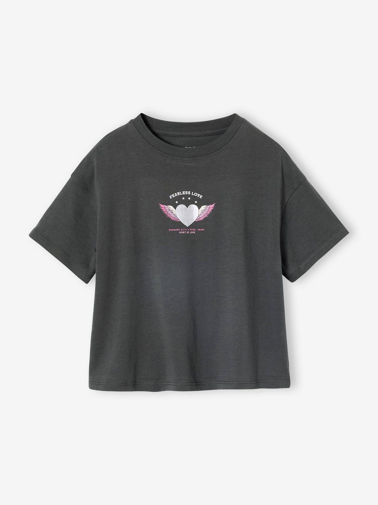 Bedrucktes Mädchen T-Shirt