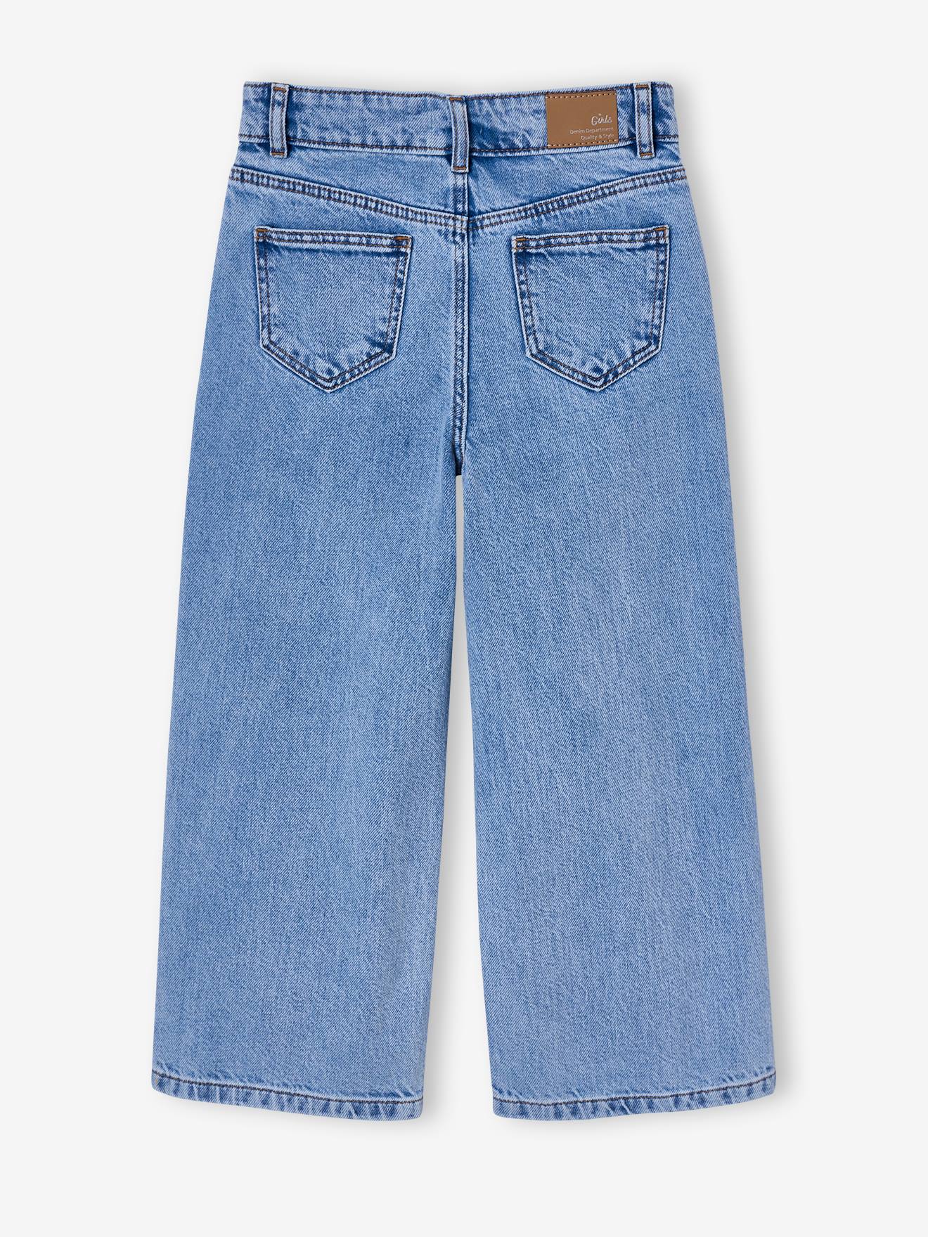 Thumbnail - Weite Jeans mit Stickerei für Mädchen