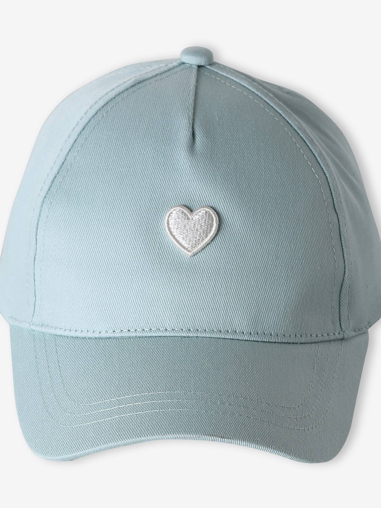 Thumbnail - Baumwollcap mit Herz-Stickerei