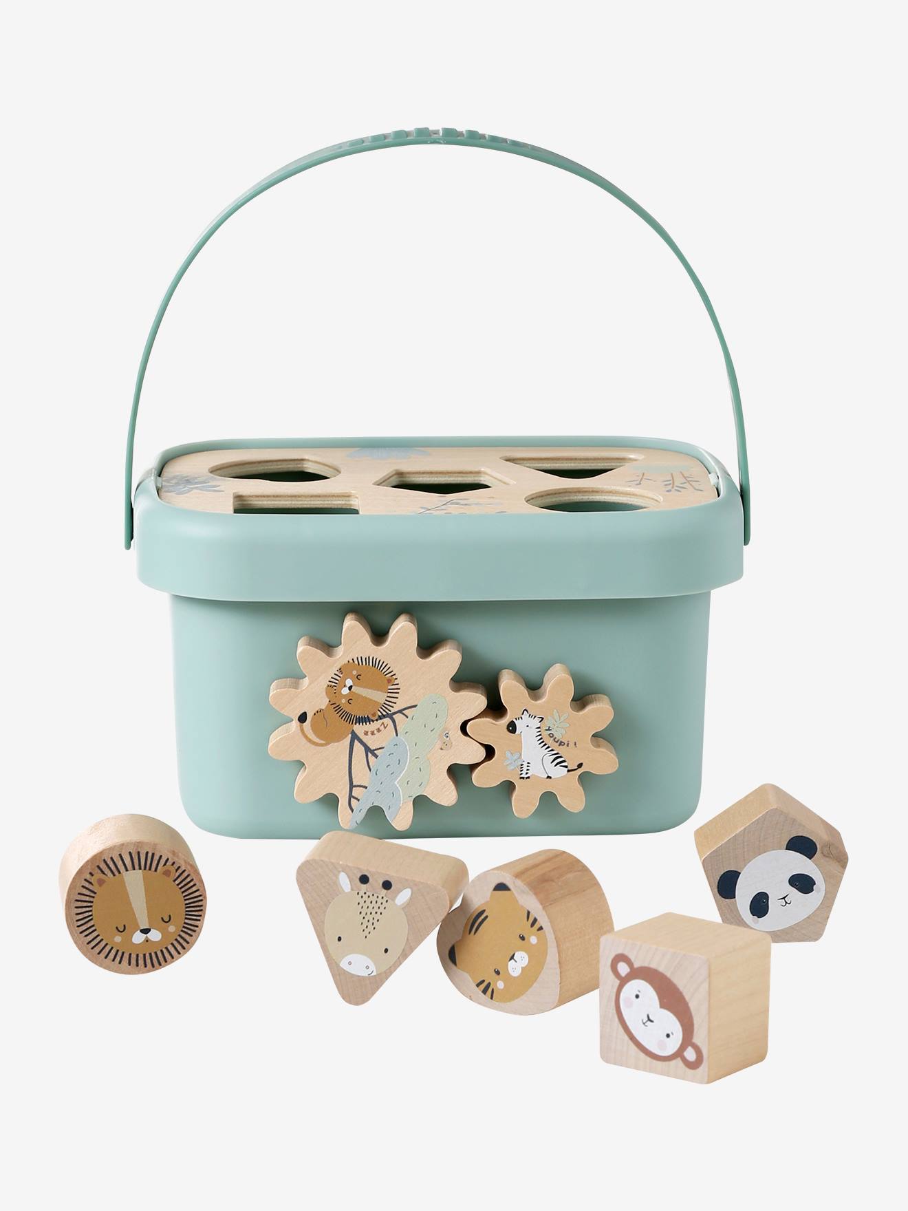 Vertbaudet Baby Steckkasten Mit Formen Aus Holz Fsc® Weiß Einheitsgröße