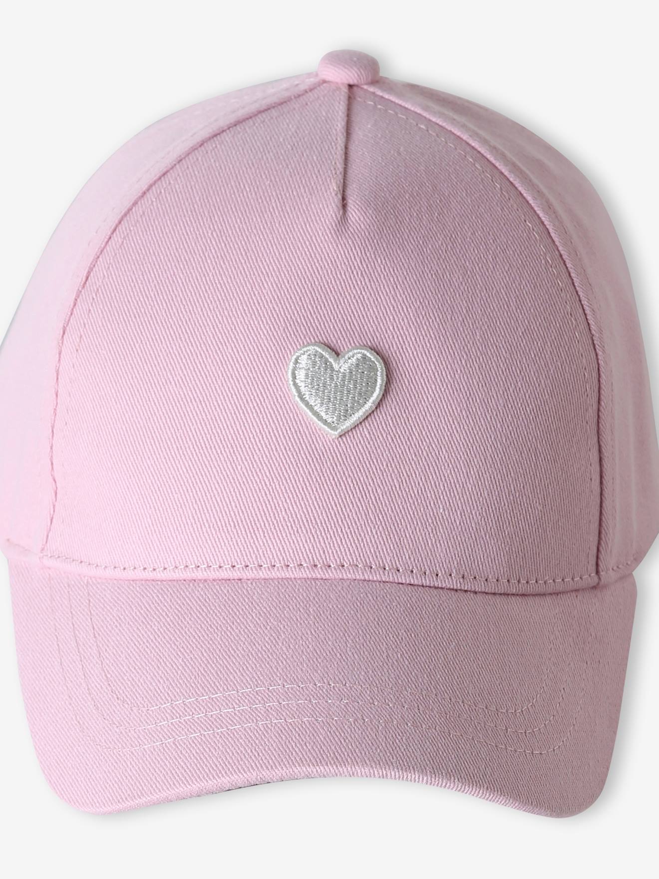 Thumbnail - Baumwollcap mit Herz-Stickerei
