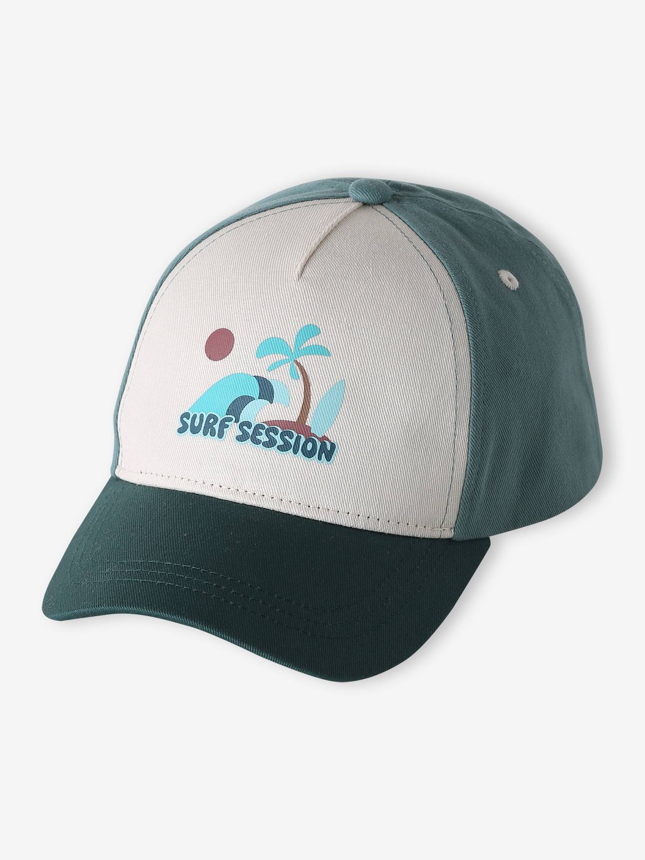 Baumwollcap SURF SESSION Jungen salbei