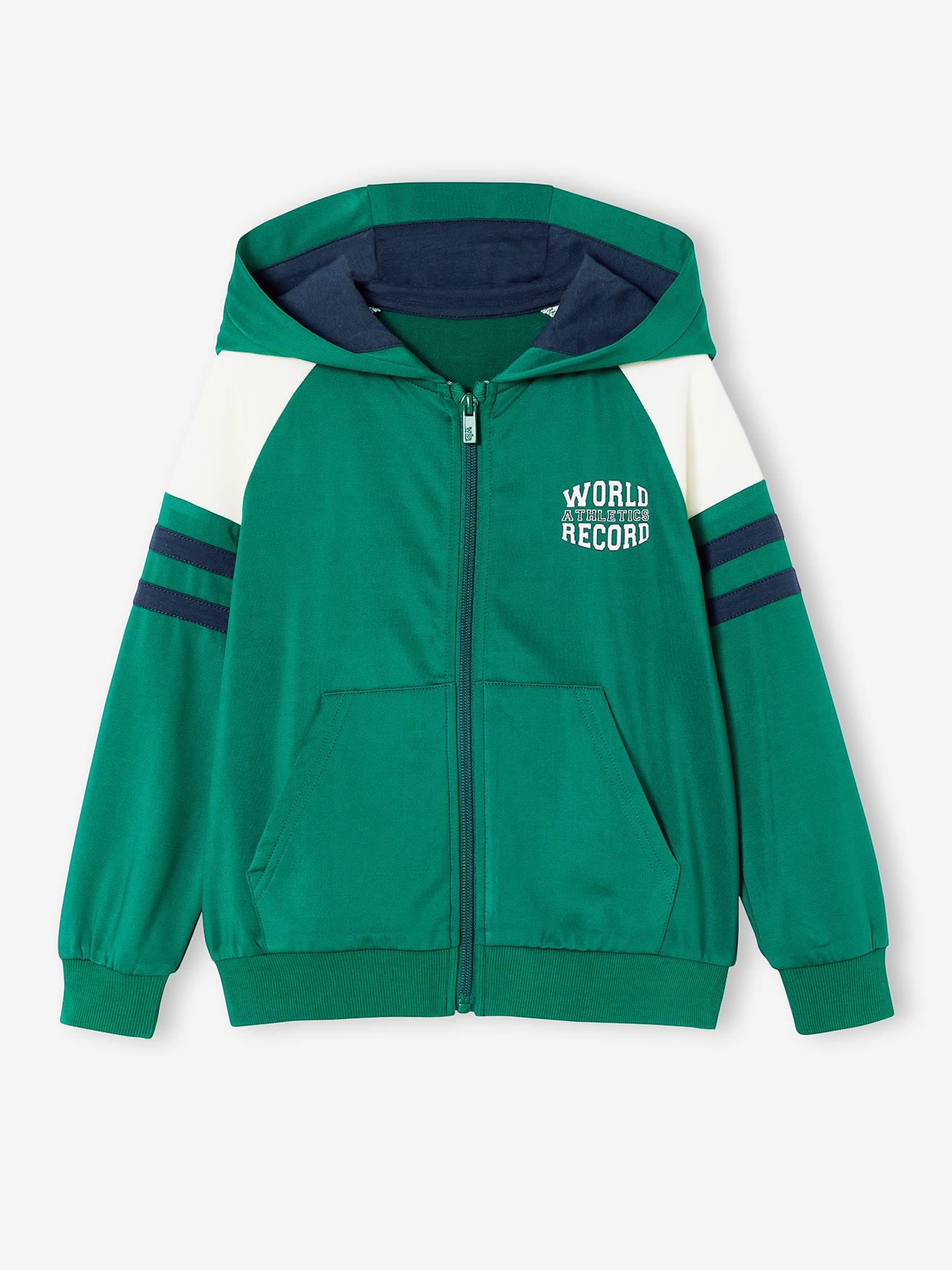 Jungen Sportjacke mit Kapuze und Reißverschluss
