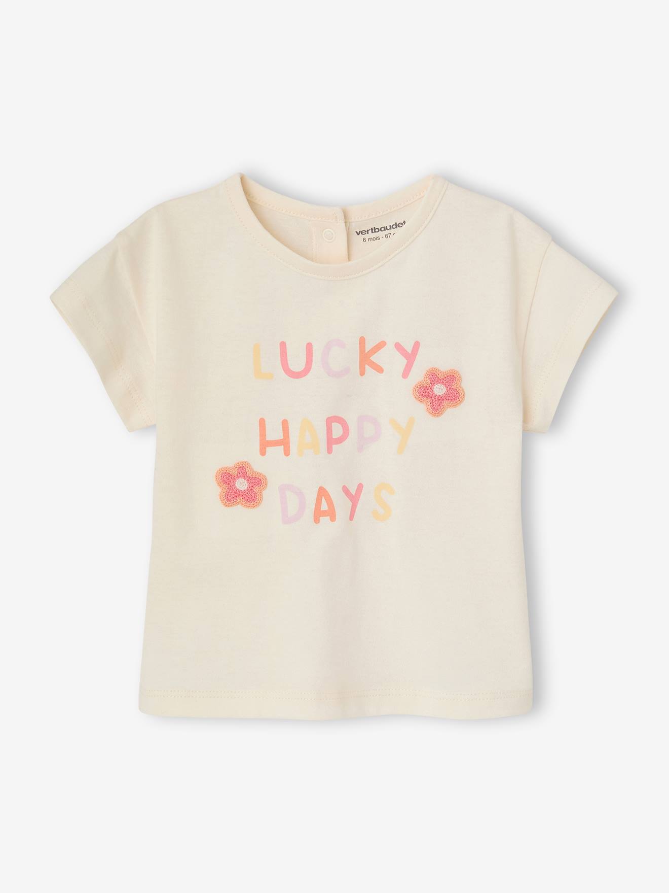 Baby T-Shirt mit Häkelblumen Mädchen