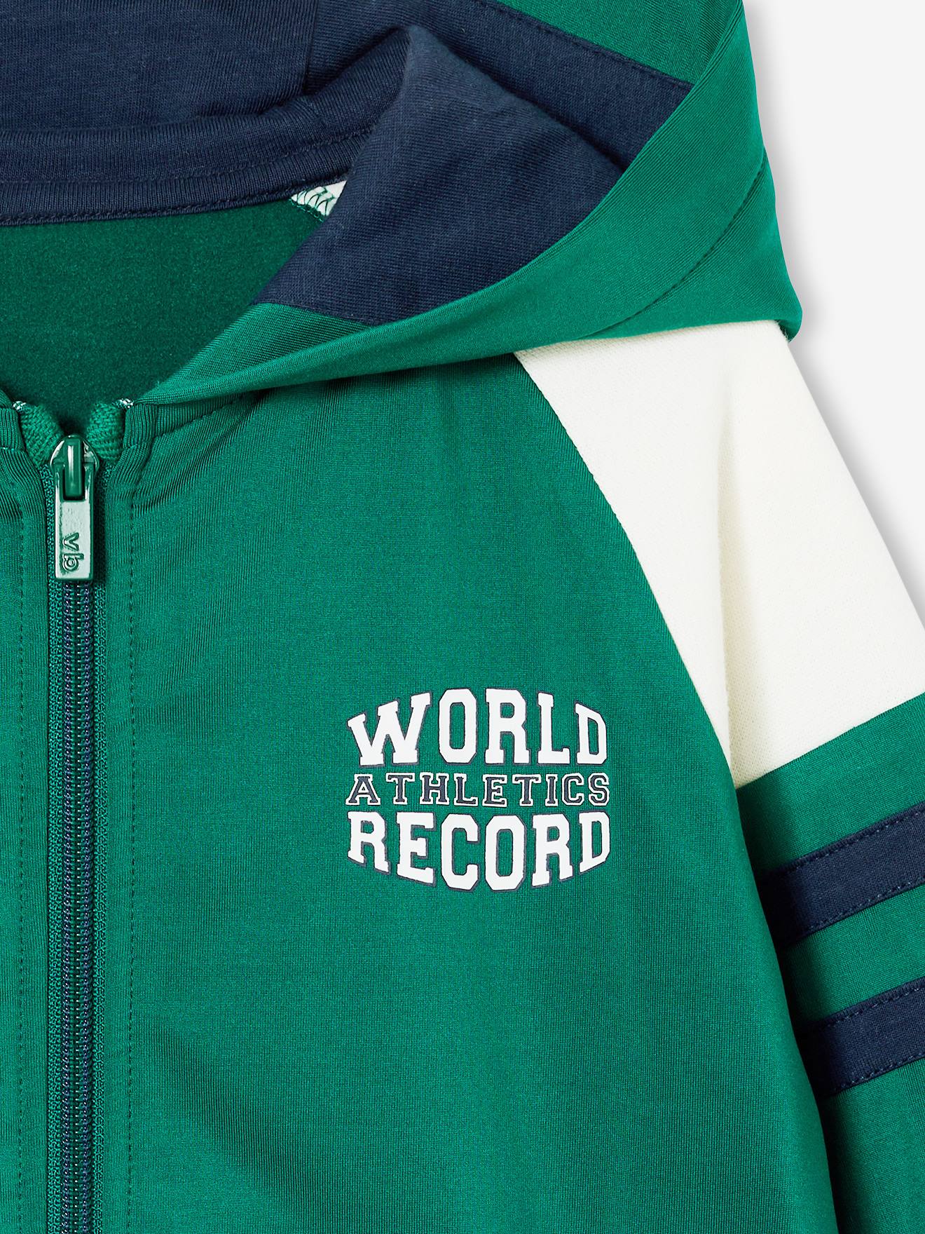 Thumbnail - Jungen Sportjacke mit Kapuze und Reißverschluss