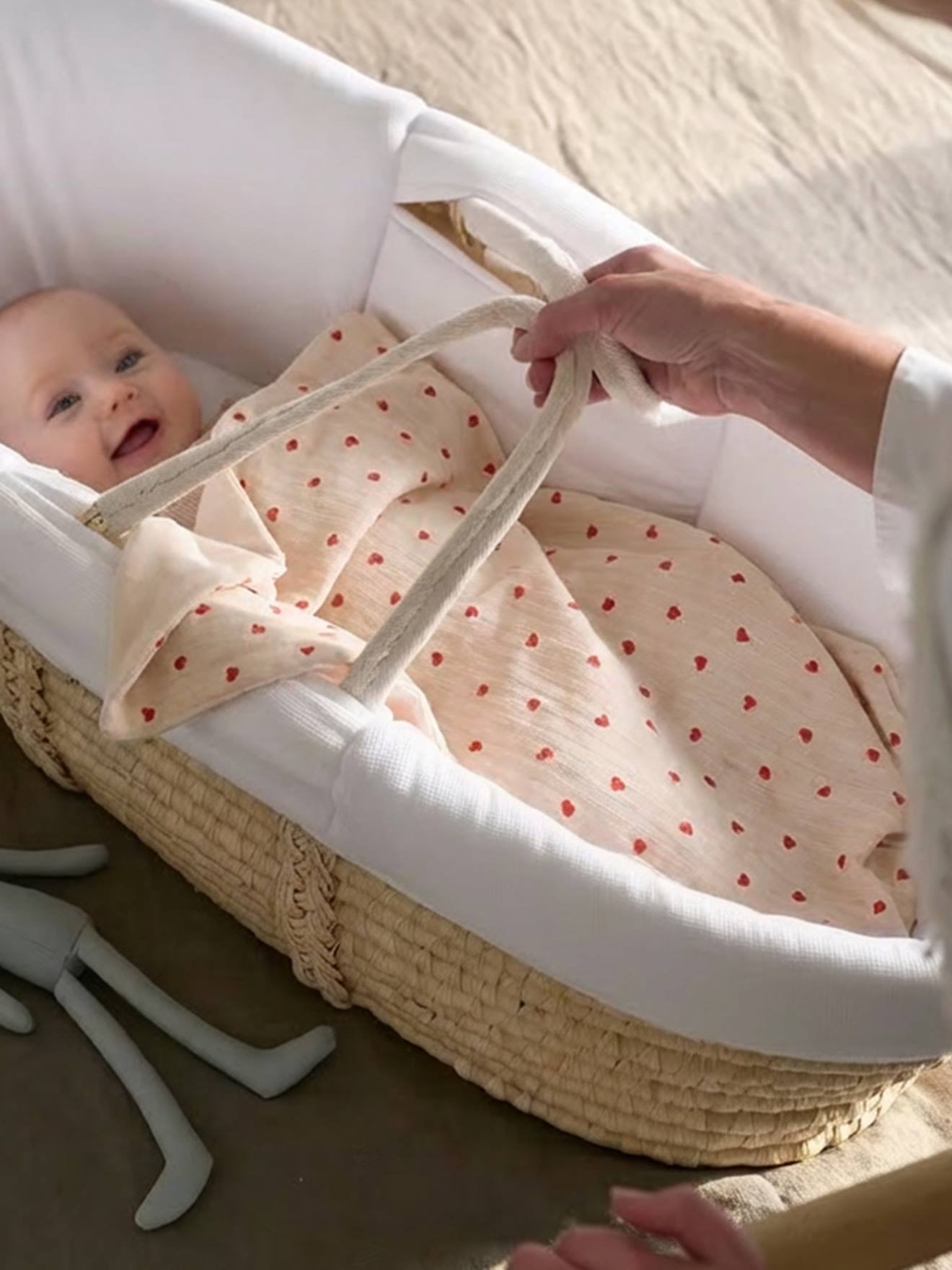 Vertbaudet Babydecke Mein Herz Rosa Bedruckt 75X100