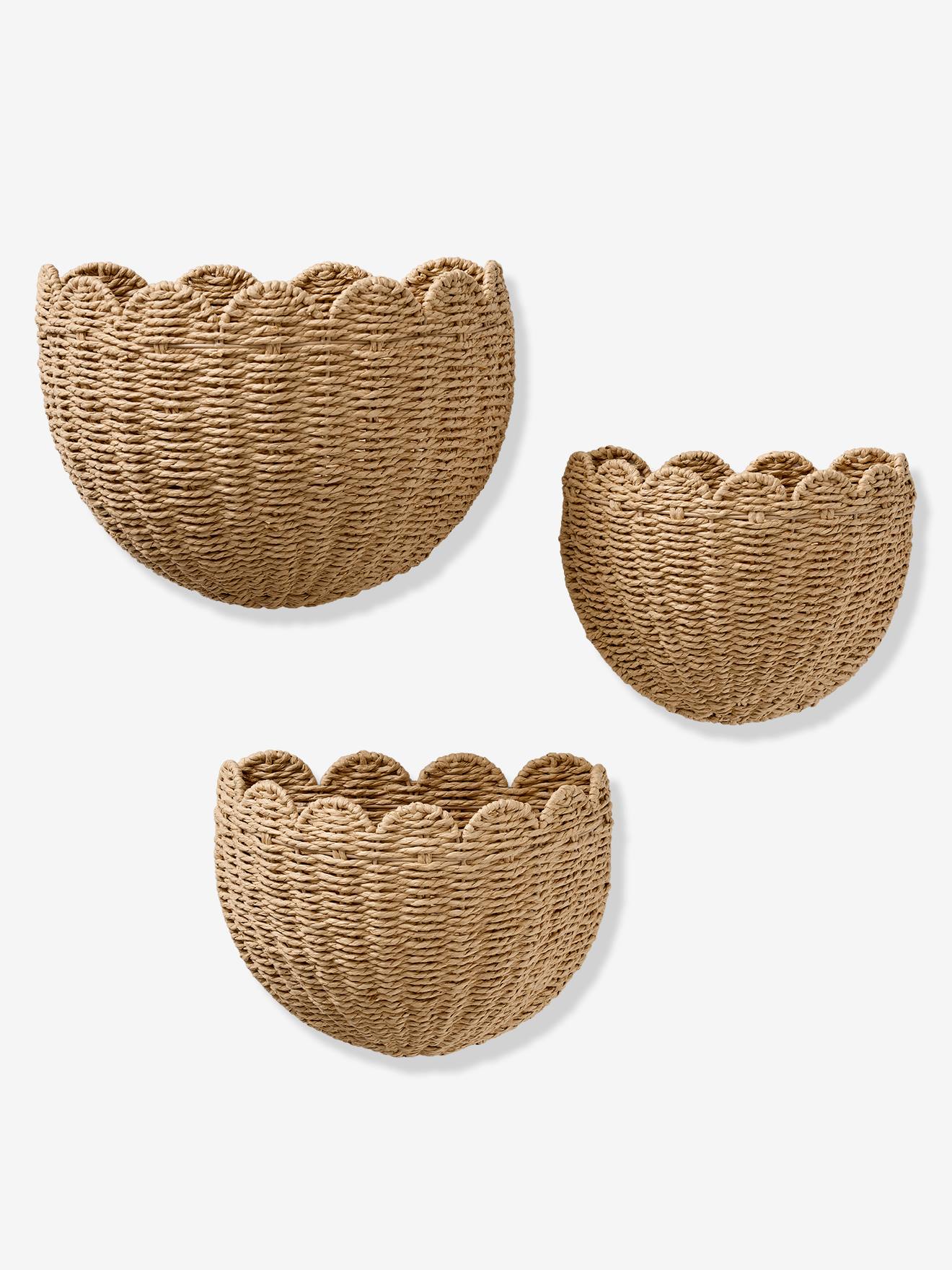 Thumbnail - 3er-Set Wandkörbe FESTON aus Papierkordel