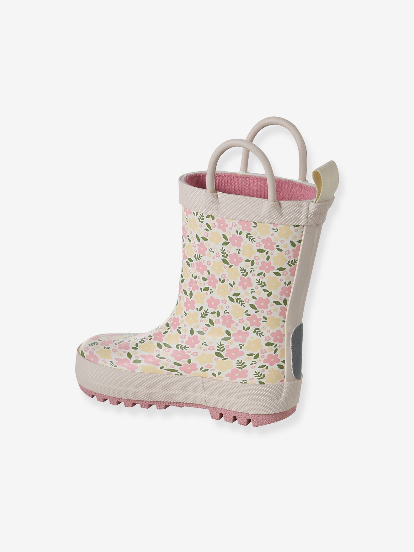 Thumbnail - Baby Gummistiefel BLUMEN mit Anziehtrick und Henkel zum Anziehen