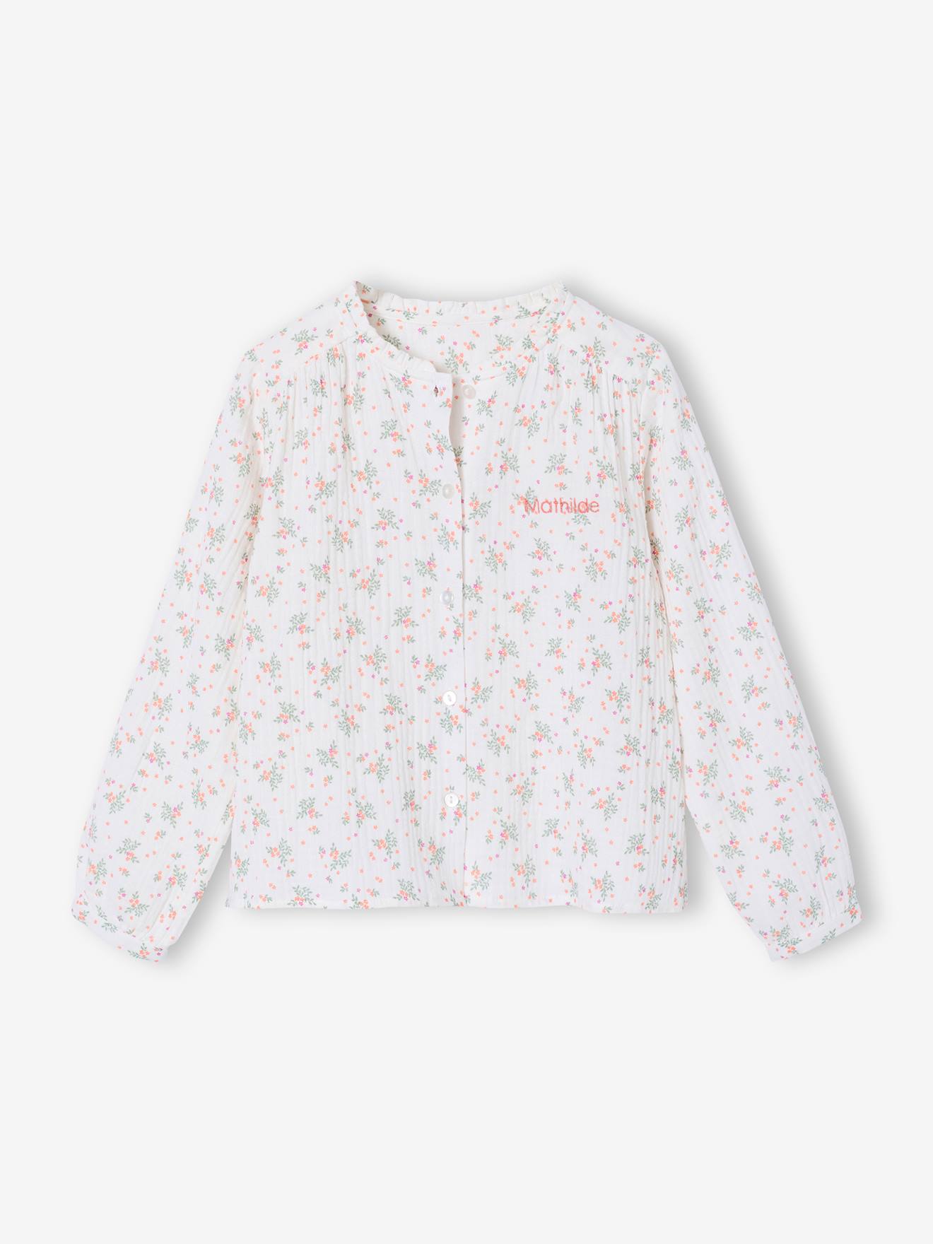 Thumbnail - Mädchen Hemdbluse aus Musselin