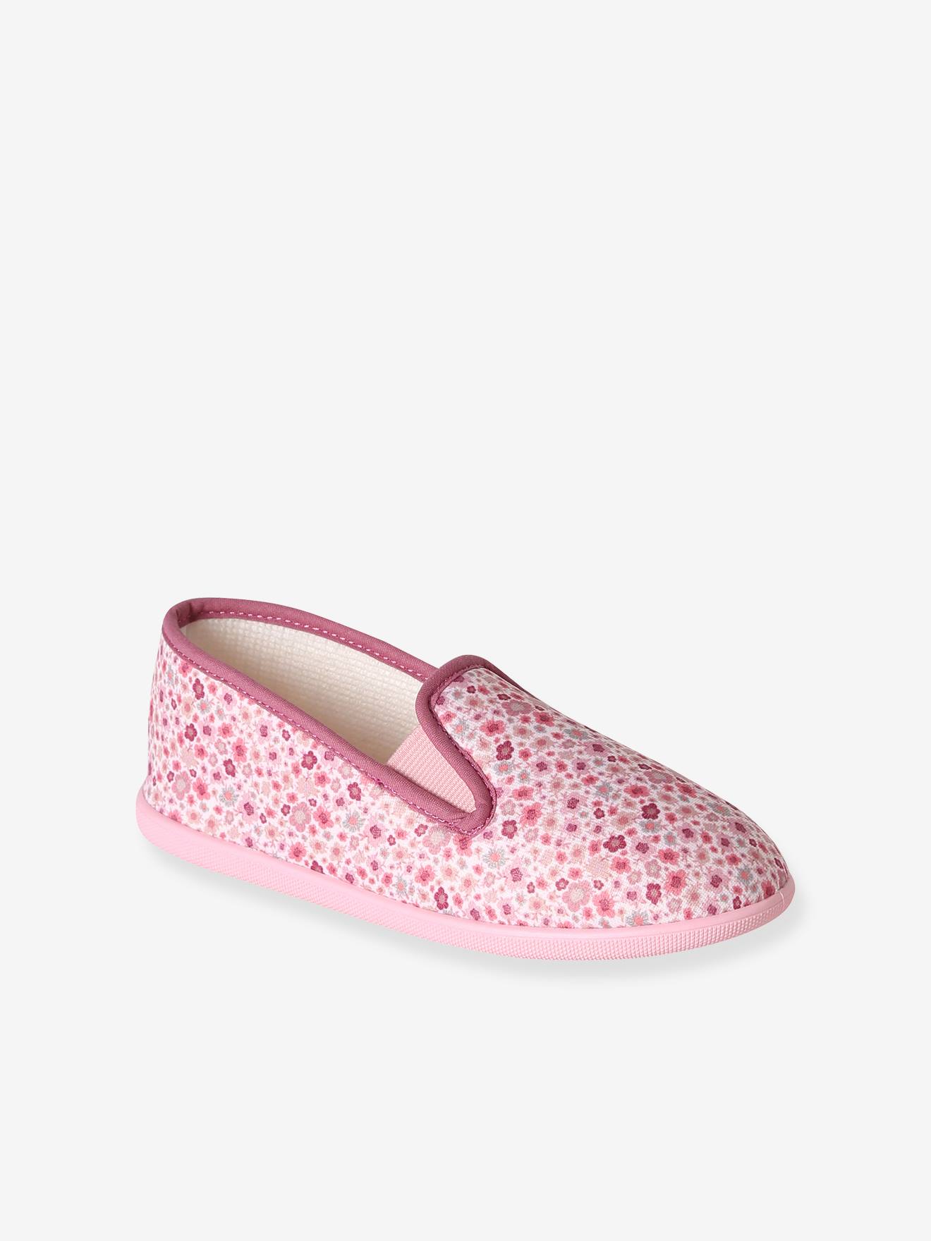 Hausschuhe Mädchen mit Blumenprint