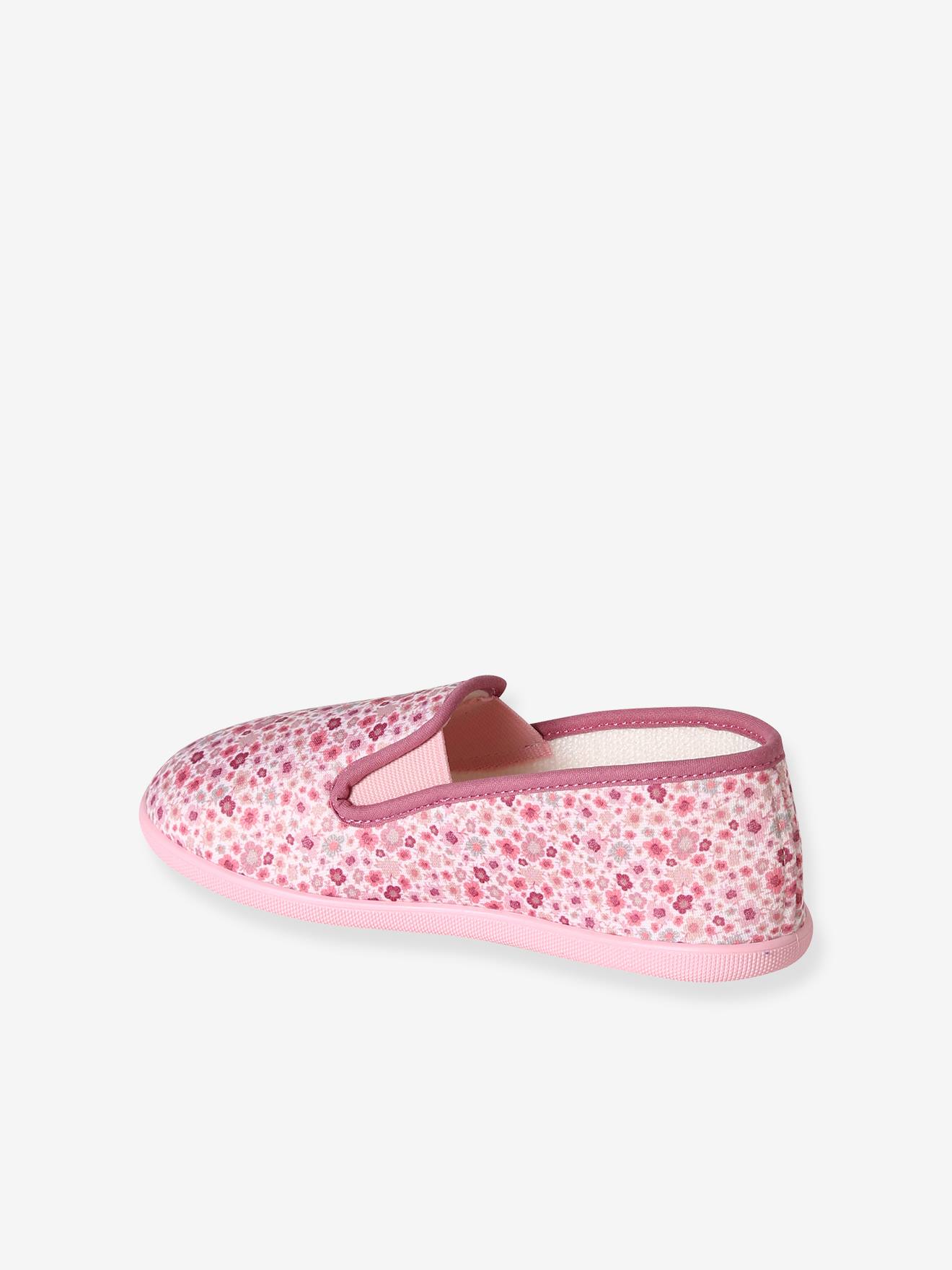 Thumbnail - Hausschuhe Mädchen mit Blumenprint