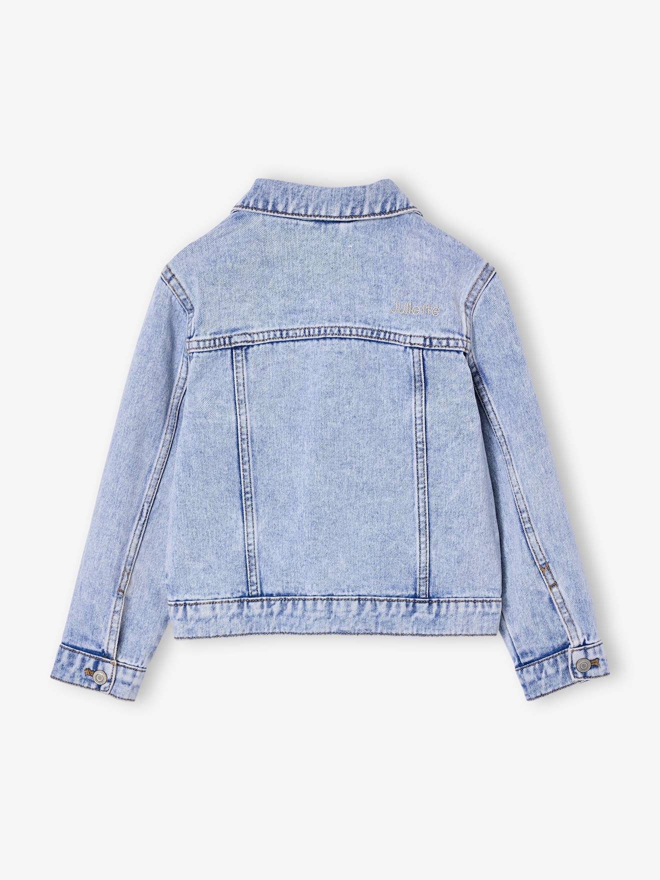 Thumbnail - Mädchen Jeansjacke mit Druckknöpfen helles