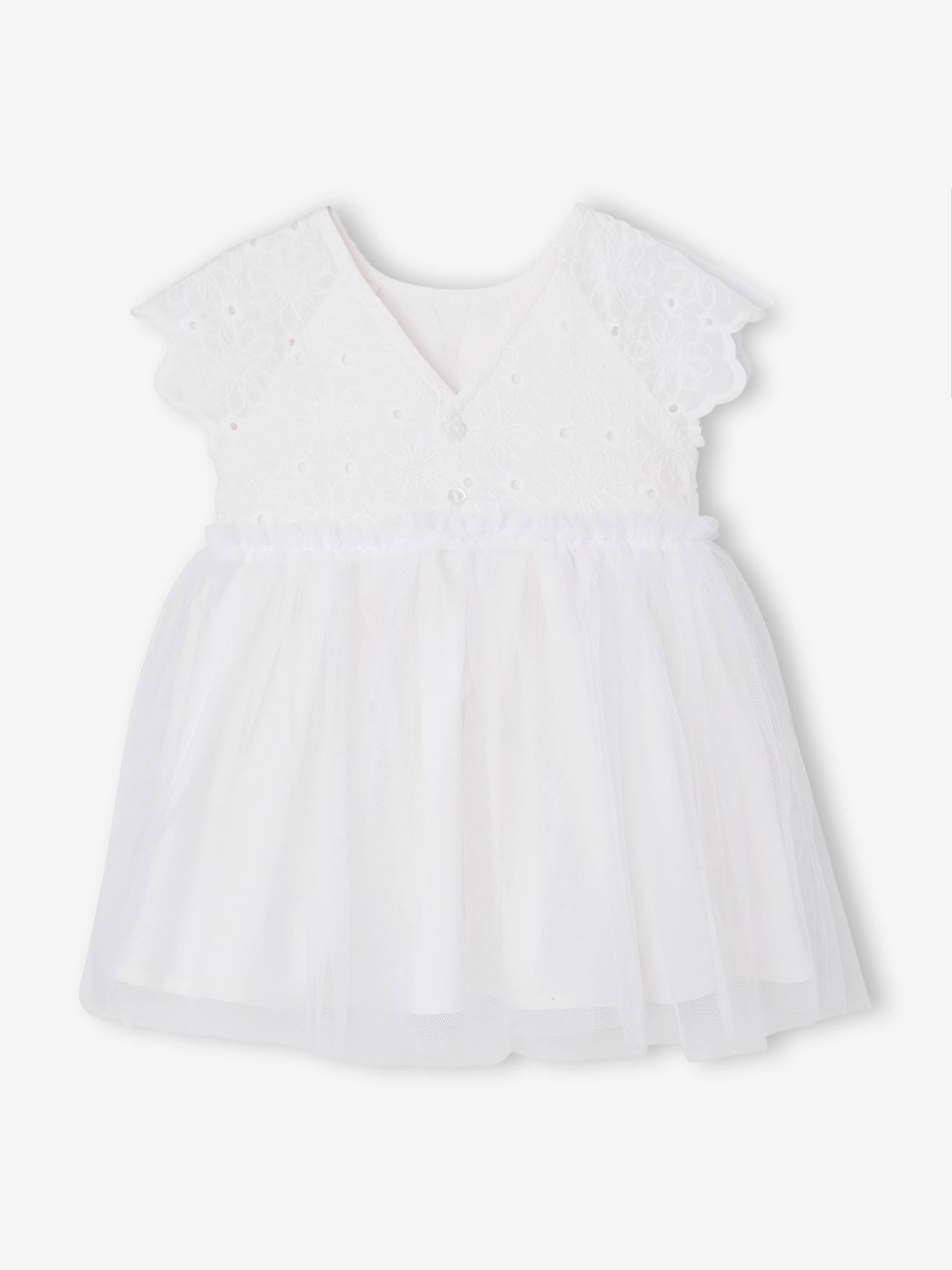 Thumbnail - Baby Kleid mit Stickerei und Tüllrock