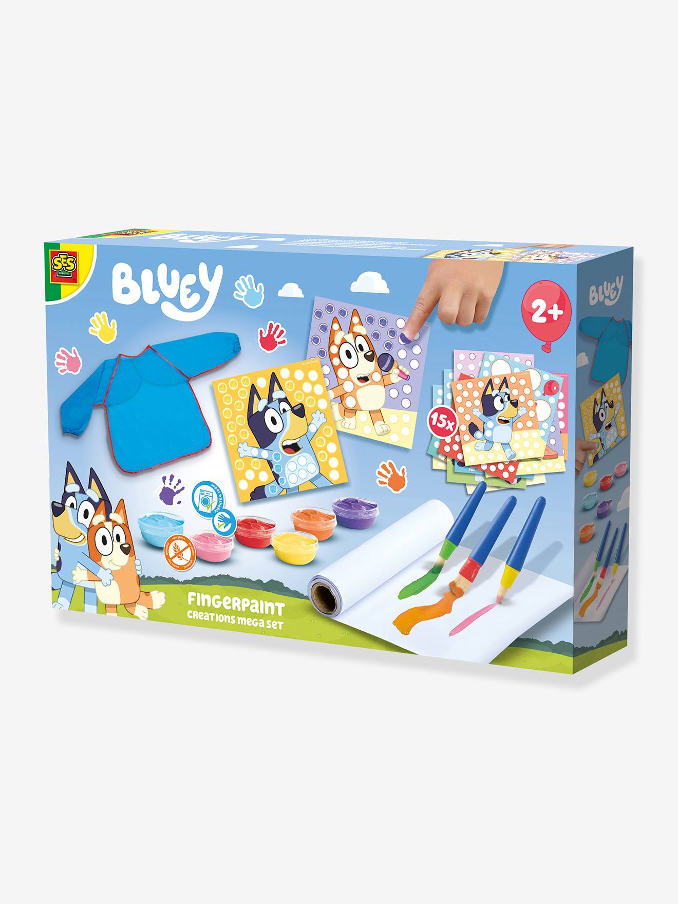 Fingerfarben-Kreationen Mega-Set Der Welpe Bluey Kinder SES Creative