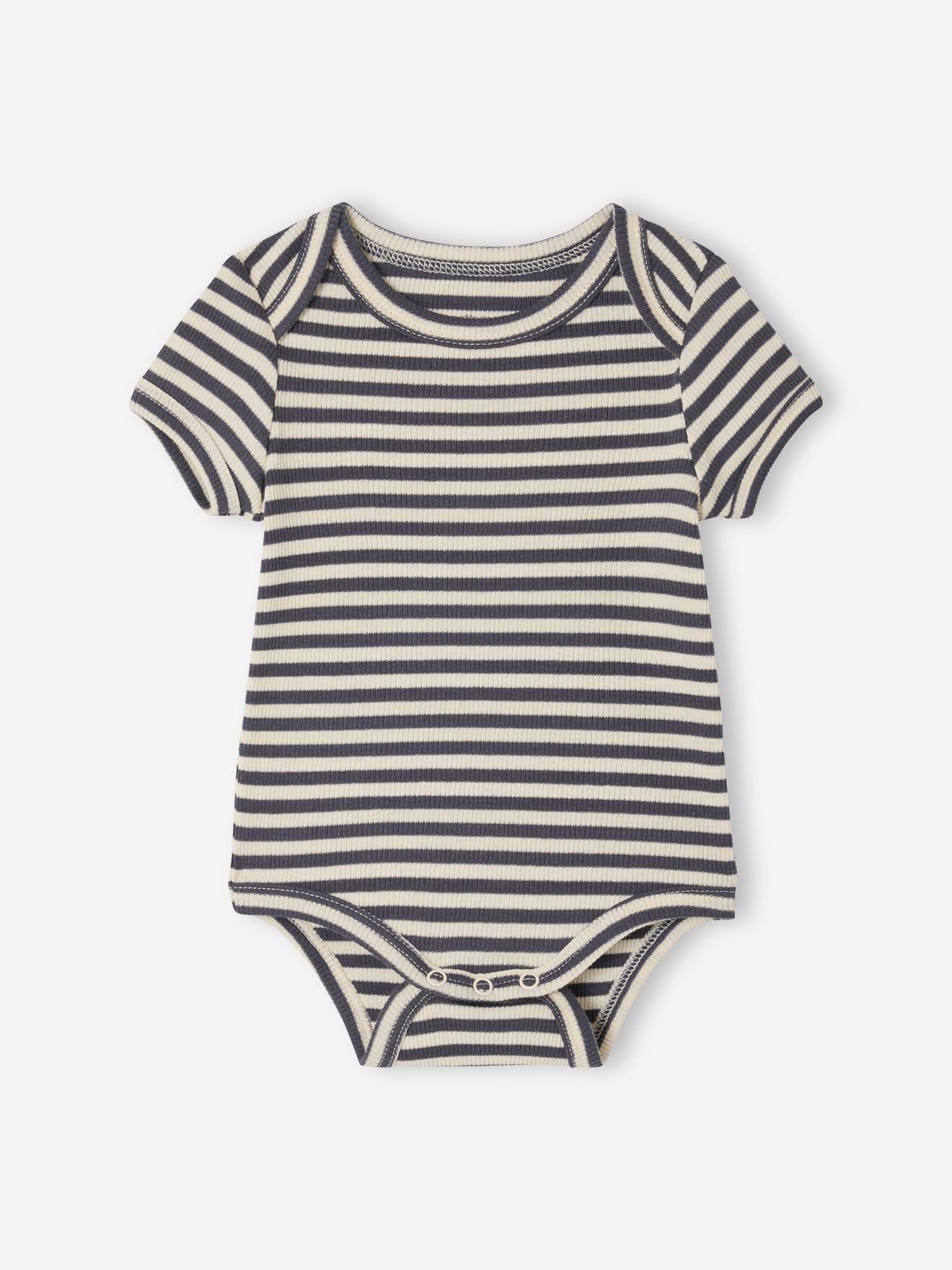 Thumbnail - 3er-Pack Baby Schlupfbodys mit kurzen Ärmeln und Hundemotiven