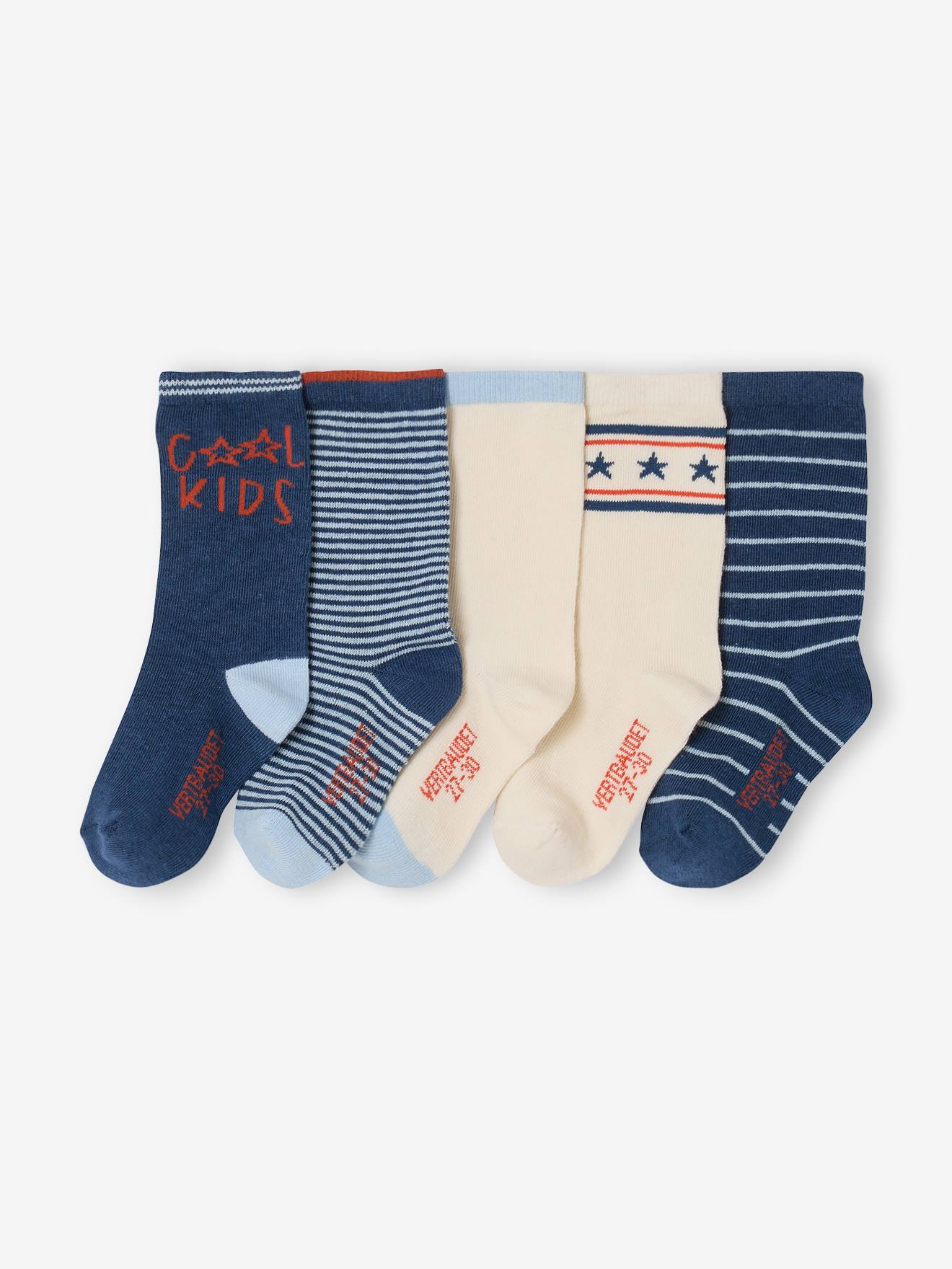 5er-Pack Jungen Socken COOL KIDS indigo-blau Gr. 27/30 von vertbaudet