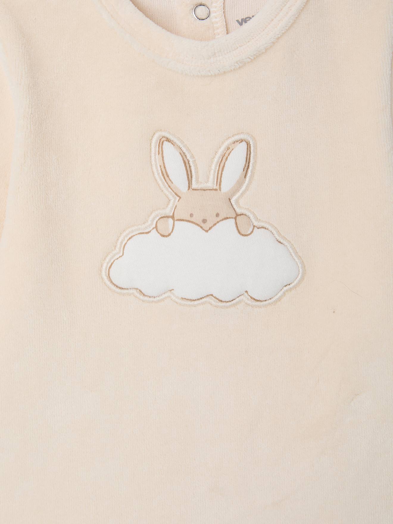 Thumbnail - Baby Samt-Schlafanzug mit Rückenöffnung